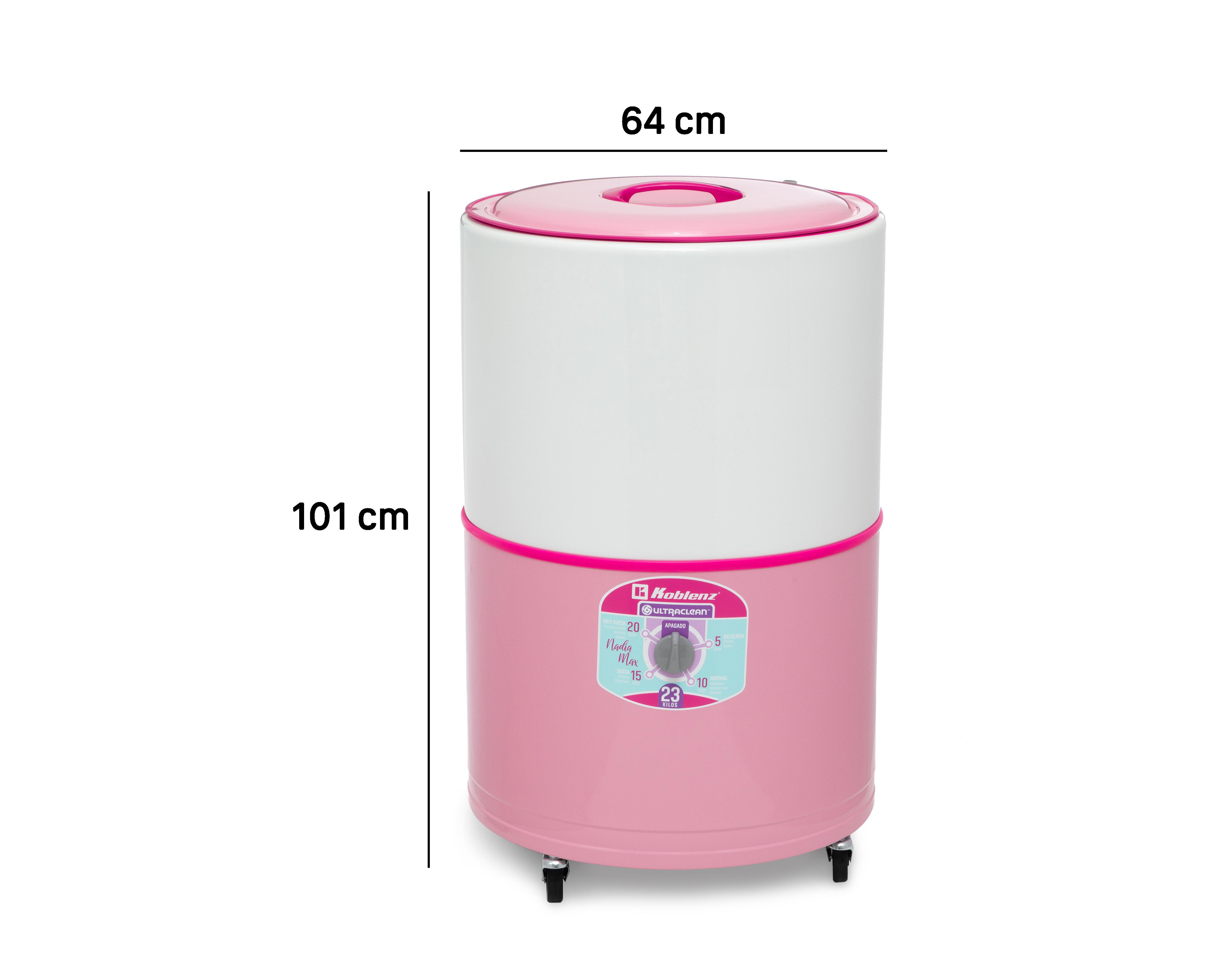 Foto 6 | Lavadora Koblenz Tina Redonda LRK-2311A Nadia Max 23 kg Rosa