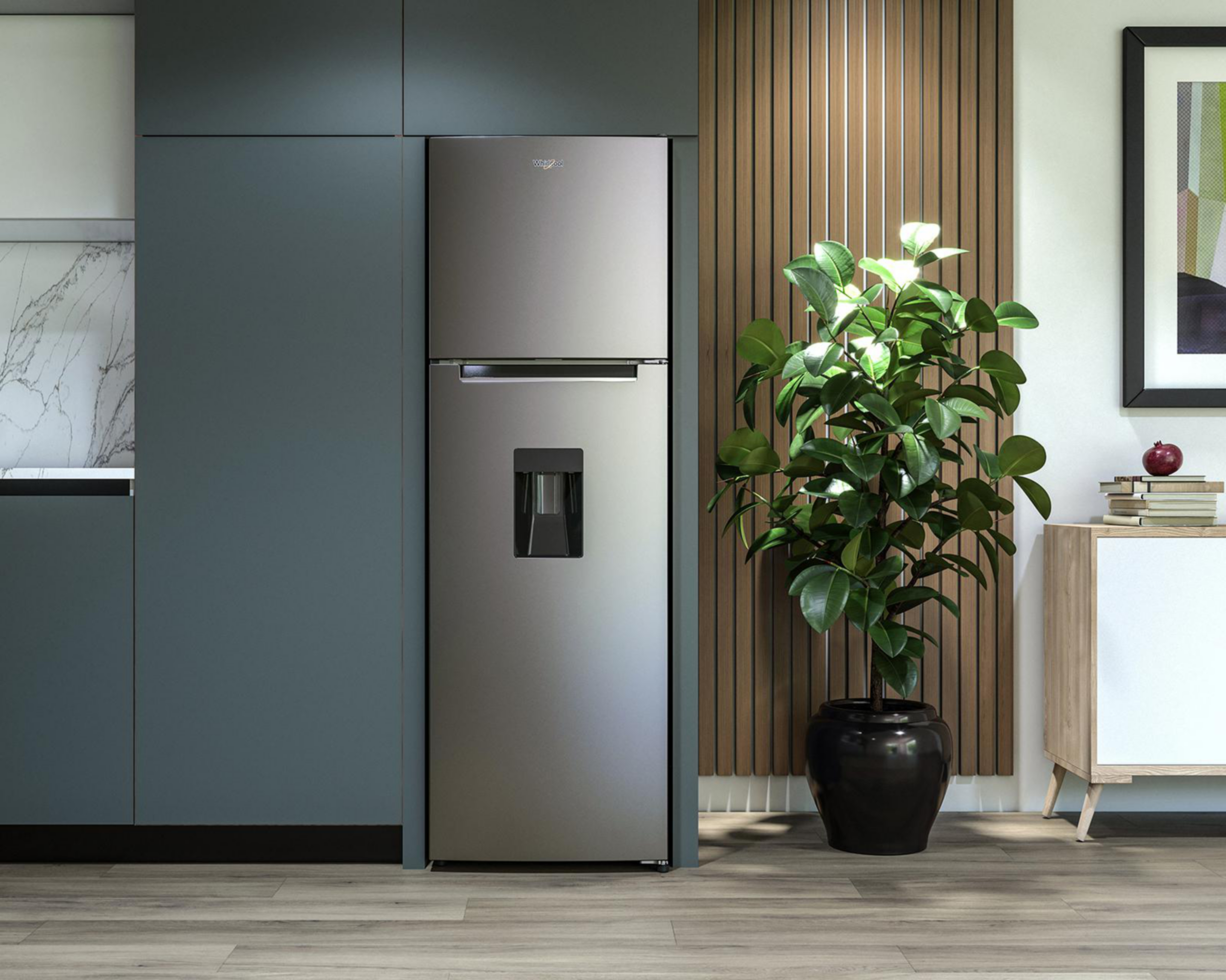 Foto 8 pulgar | Refrigerador Whirlpool Top Mount 9 Pies Silver WT32409D 9P