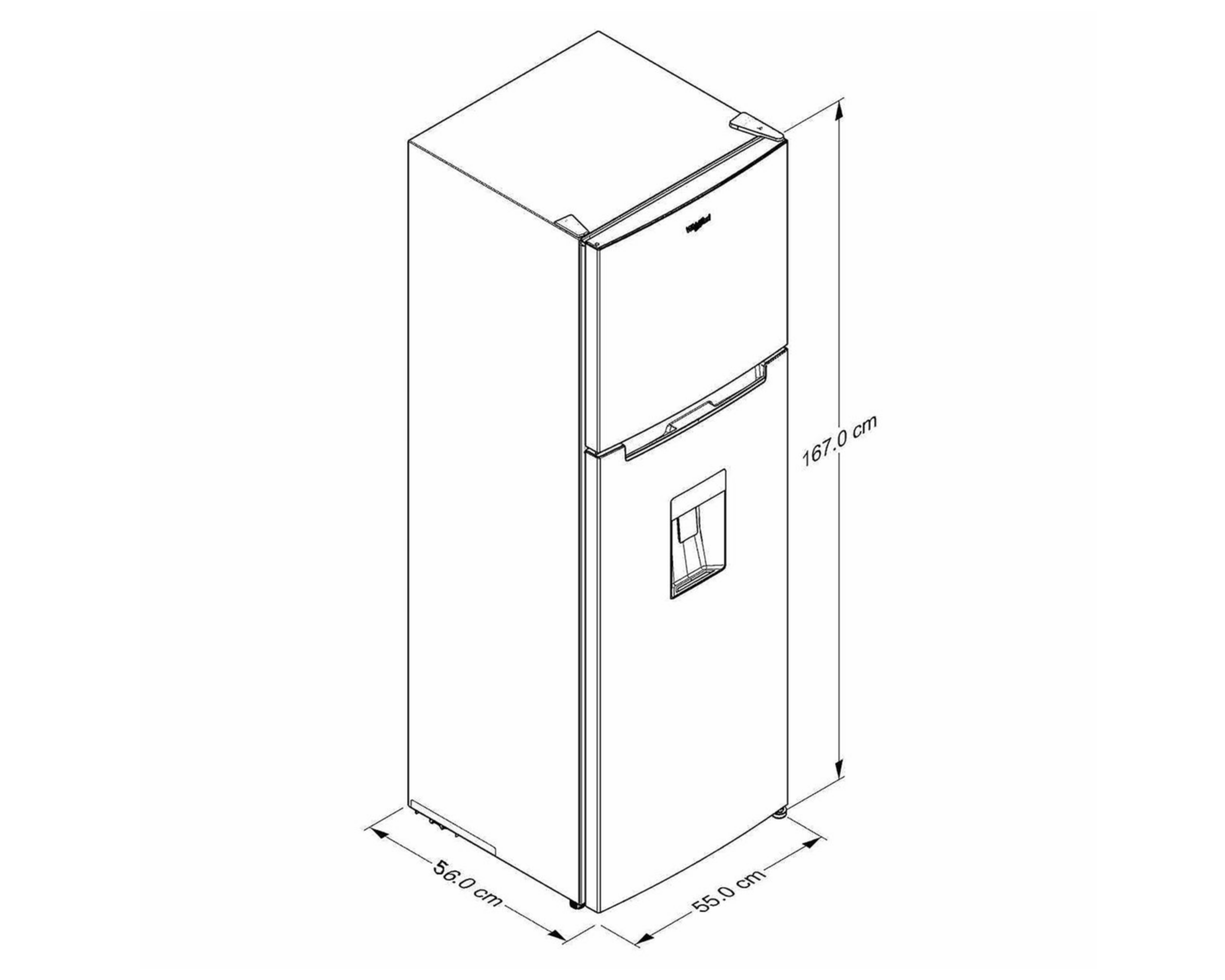 Foto 8 | Refrigerador Whirlpool Top Mount 9 Pies Silver WT32409D 9P