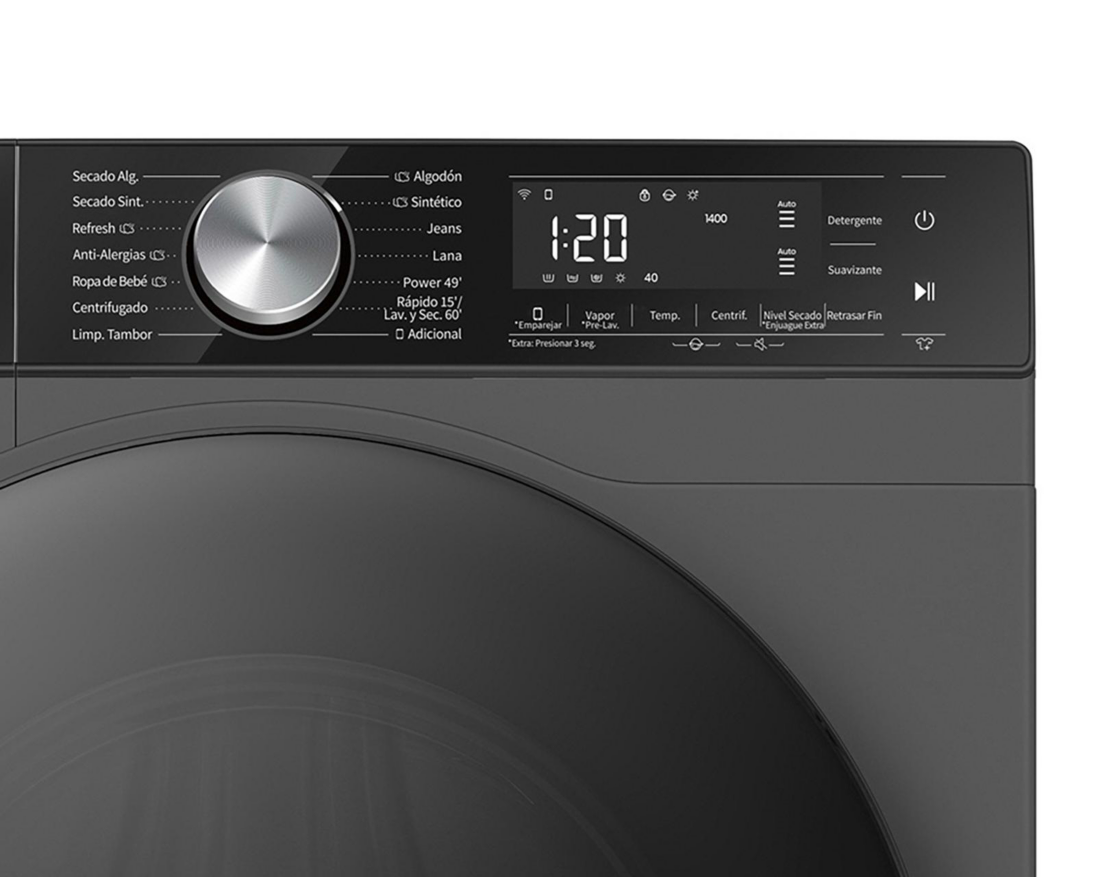 Foto 4 | Lavasecadora Hisense Digital WD5S1645BB 16/10 kg Negra