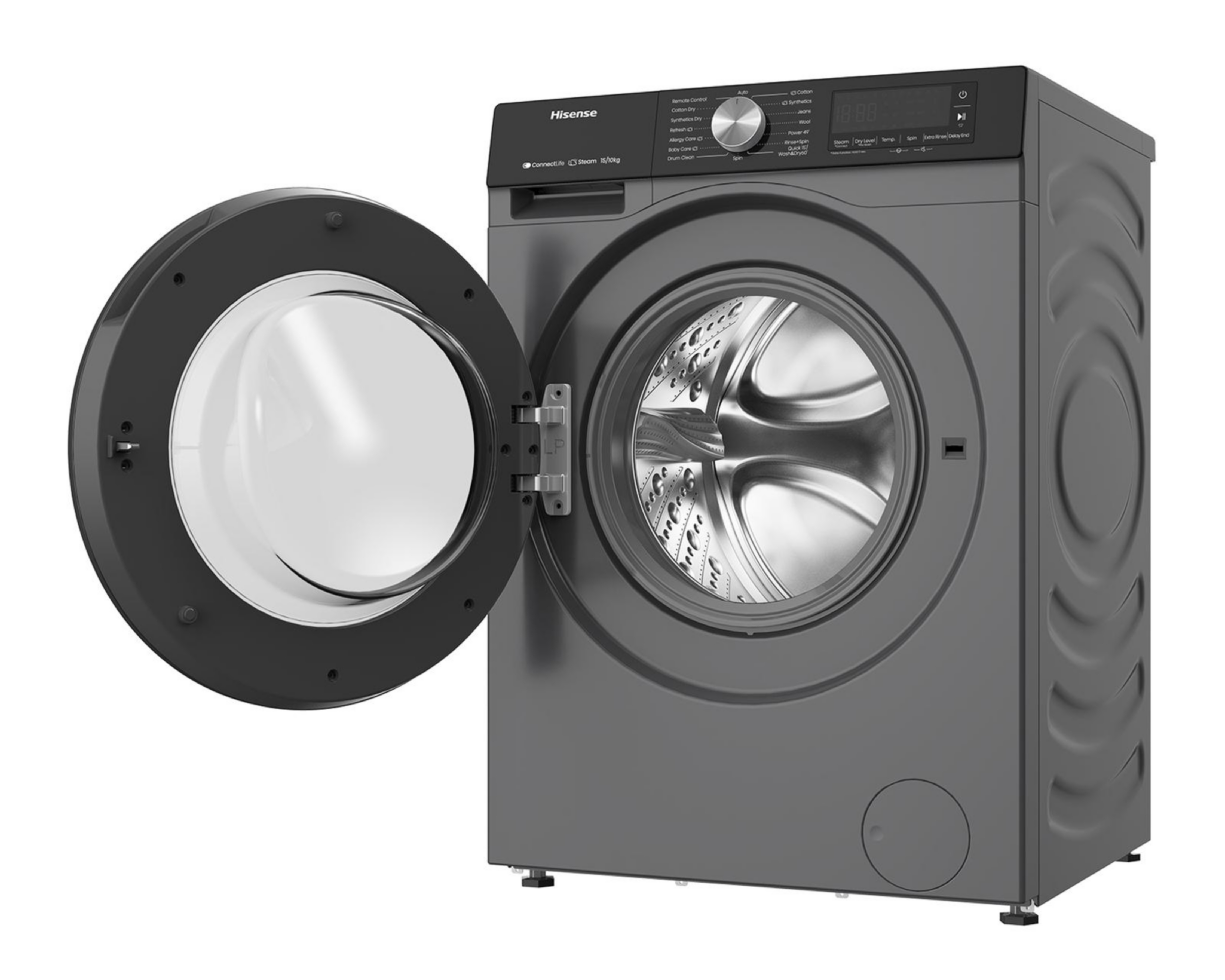 Foto 4 pulgar | Lavasecadora Hisense Digital WD3S1543BT 15 Kg Gris