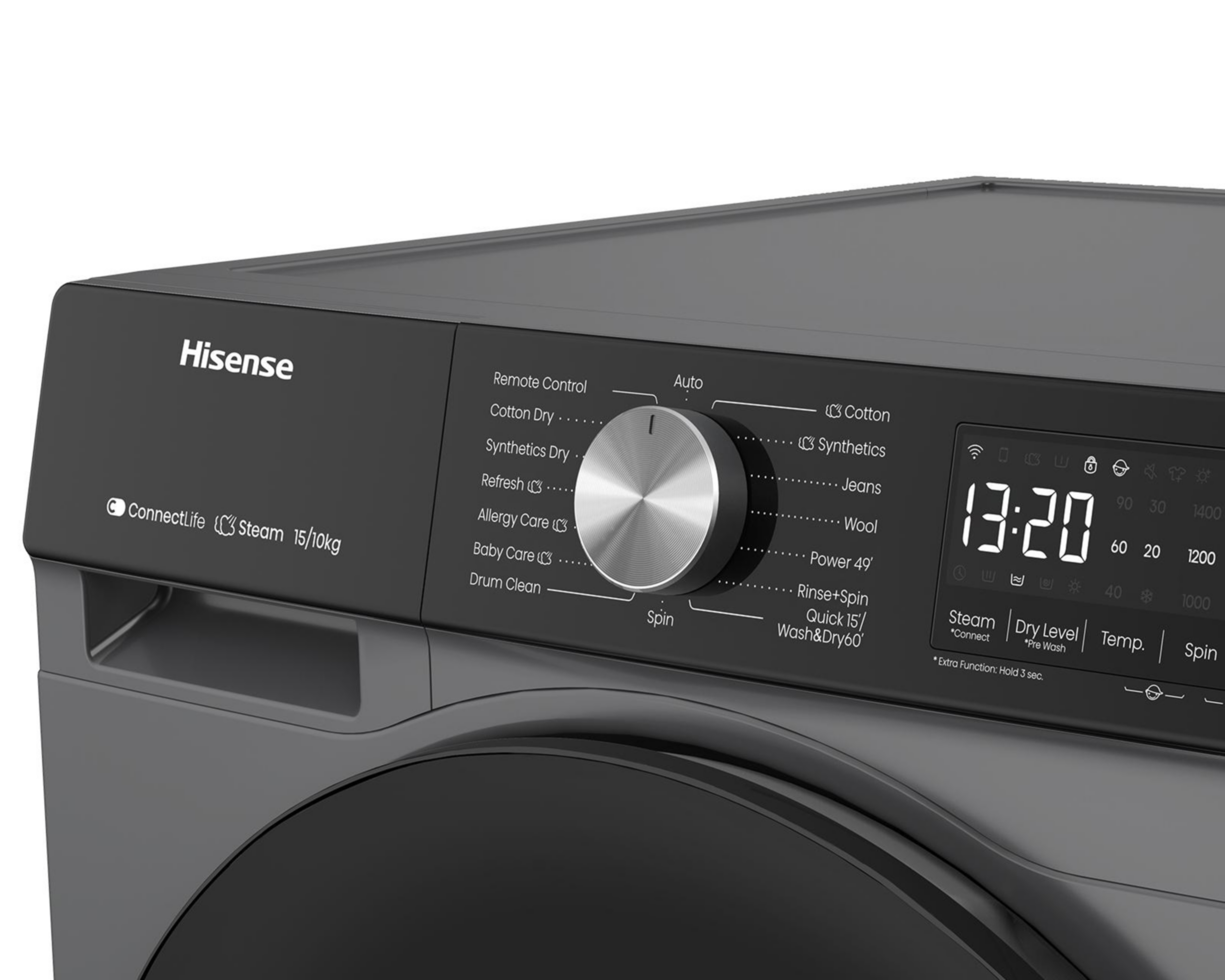 Foto 5 pulgar | Lavasecadora Hisense Digital WD3S1543BT 15 Kg Gris