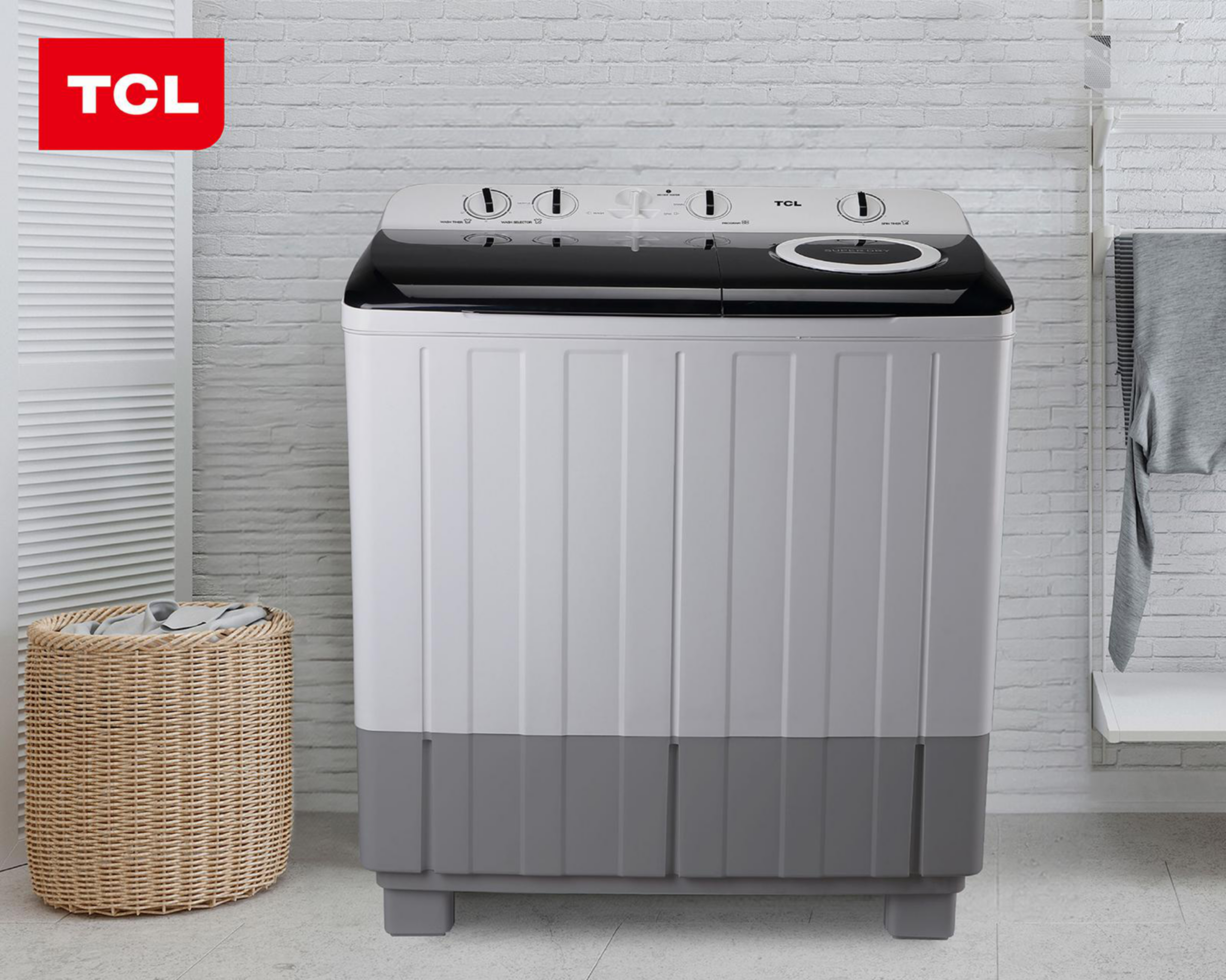 Foto 5 pulgar | Lavadora TCL Doble Tina TWT20S 20 kg Blanca