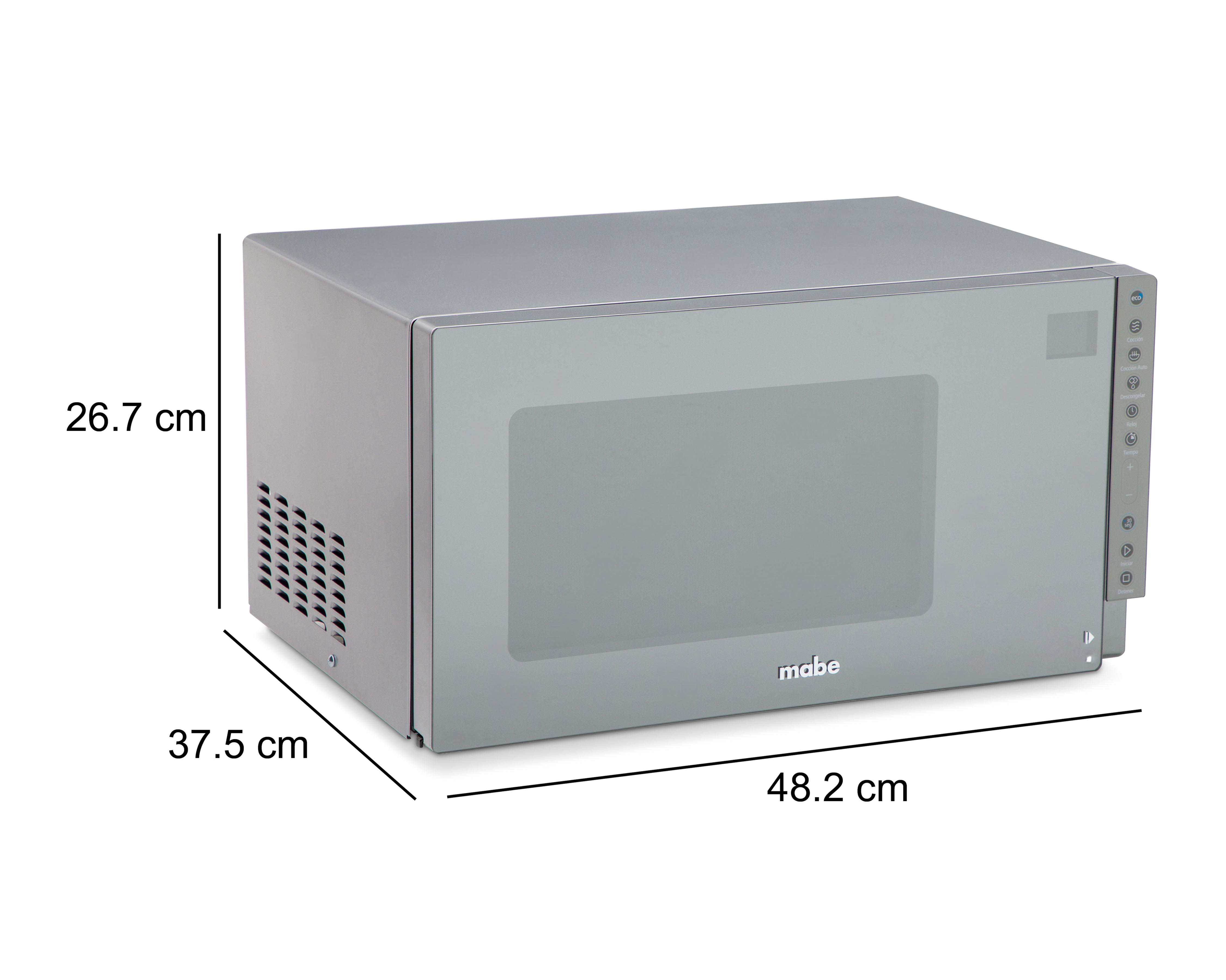 Foto 8 pulgar | Horno de Microondas Mabe 1.1 Pies HMM11XPO Plateado