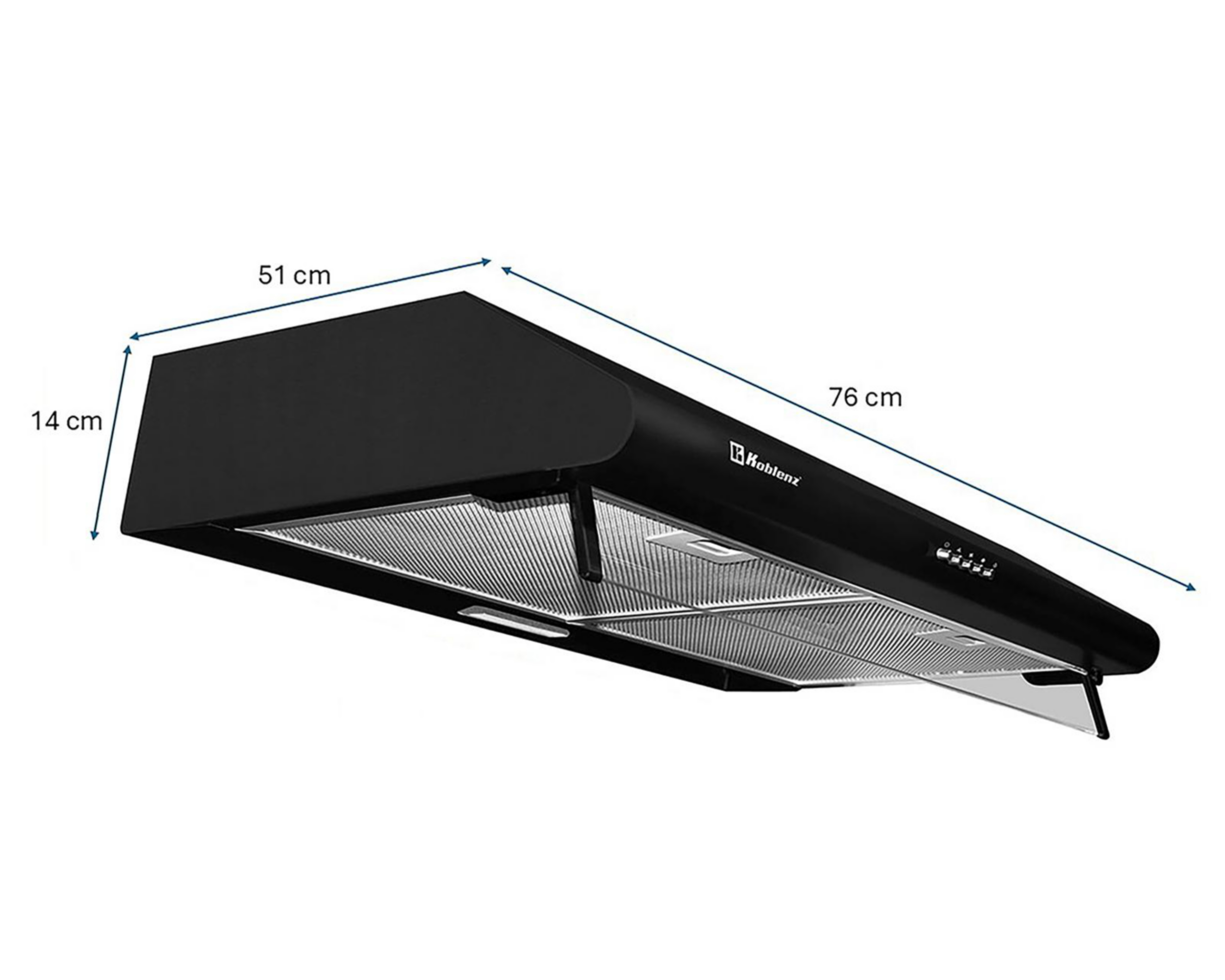 Foto 6 | Campana de Pared Koblenz 76 cm Negro
