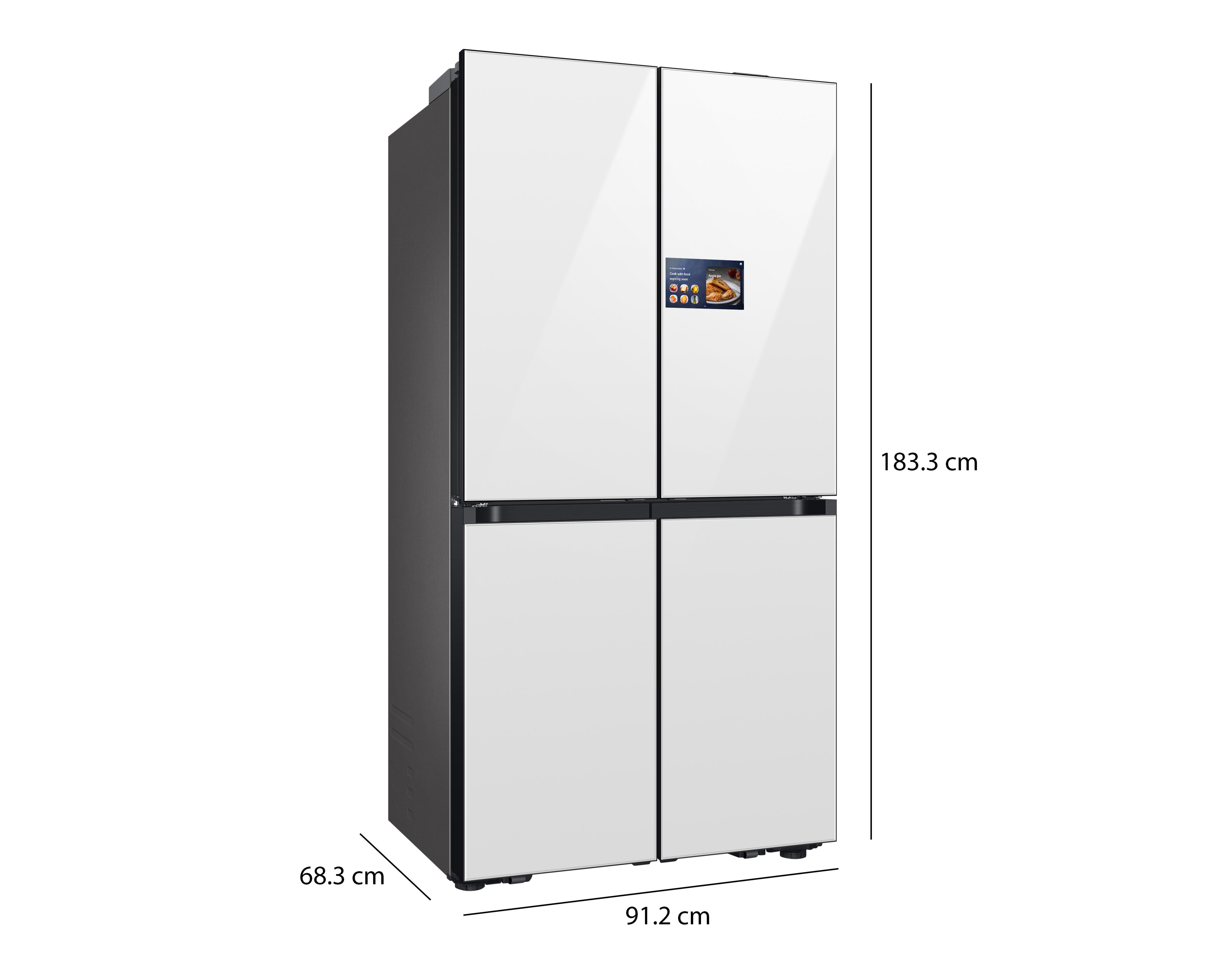 Foto 5 pulgar | Refrigerador Samsung Side by Side 23 Pies Blanco RM90F66CDWEM