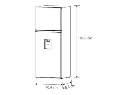 Foto 4 | Refrigerador Hisense Top Mount 16 Pies Negro RT16N6BDX