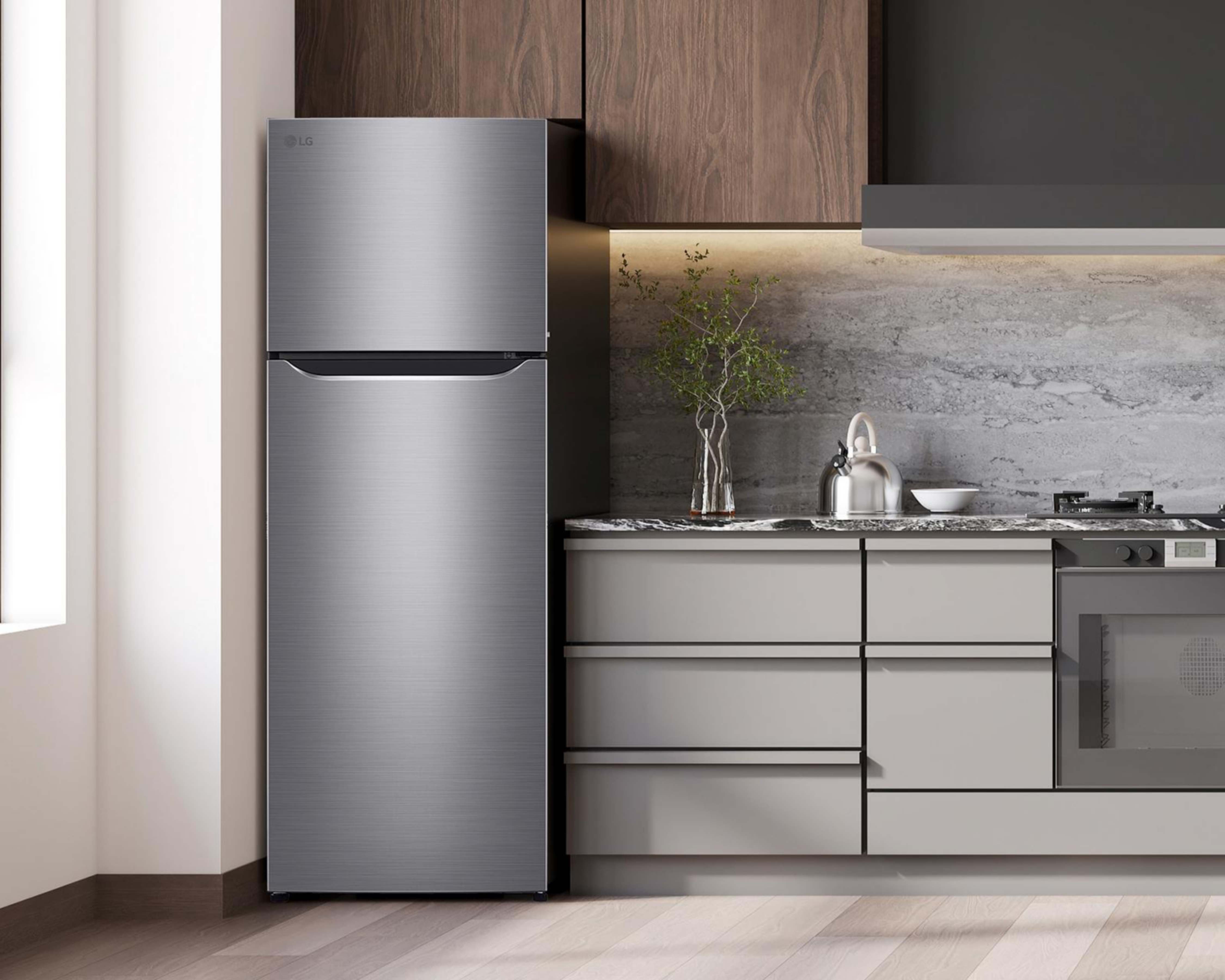 Foto 8 pulgar | Refrigerador LG Top Mount 11 Pies Plateado GT35BP