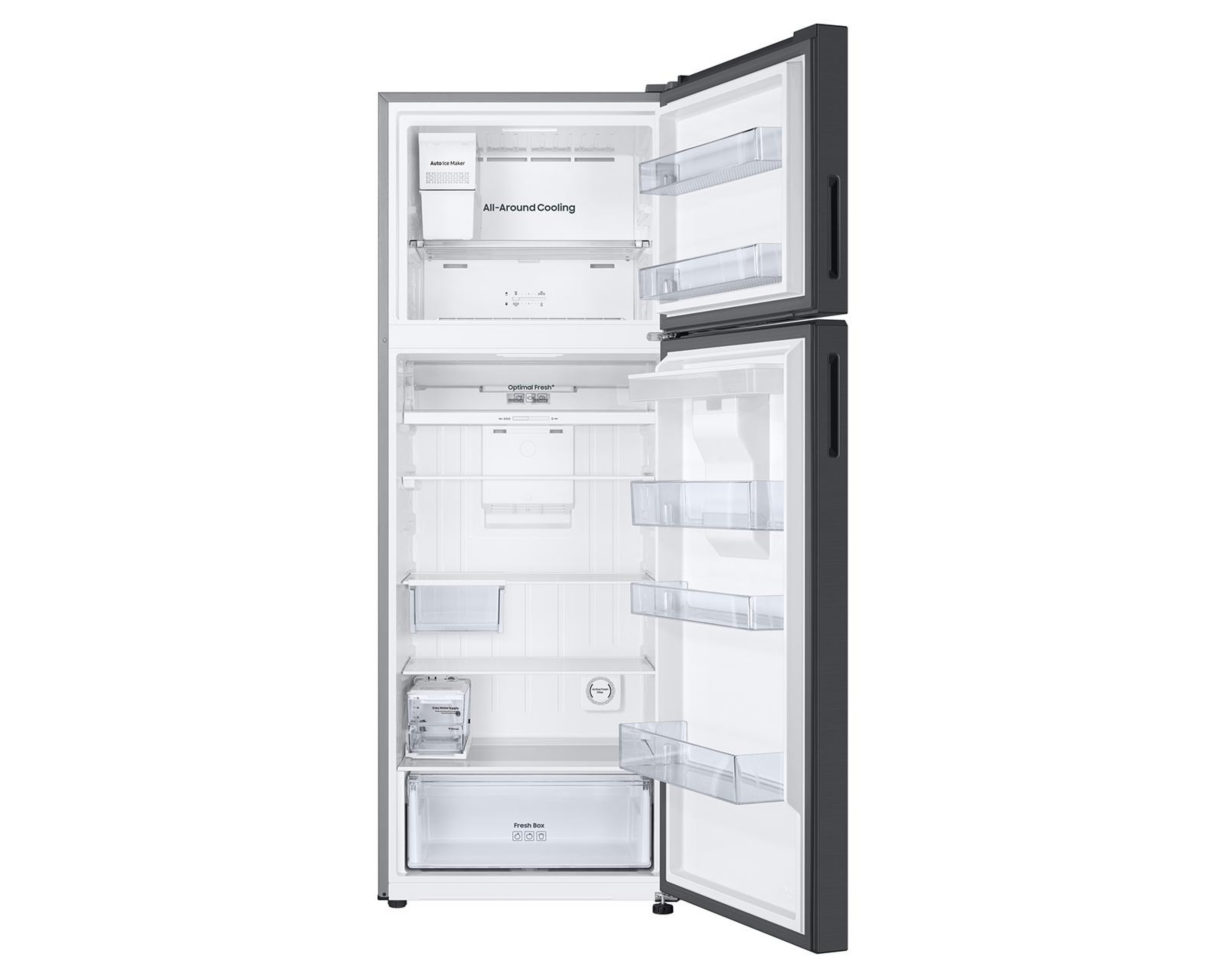 Foto 4 pulgar | Refrigerador Samsung Top Mount 19 Pies Negro RT53DG6798B1EM