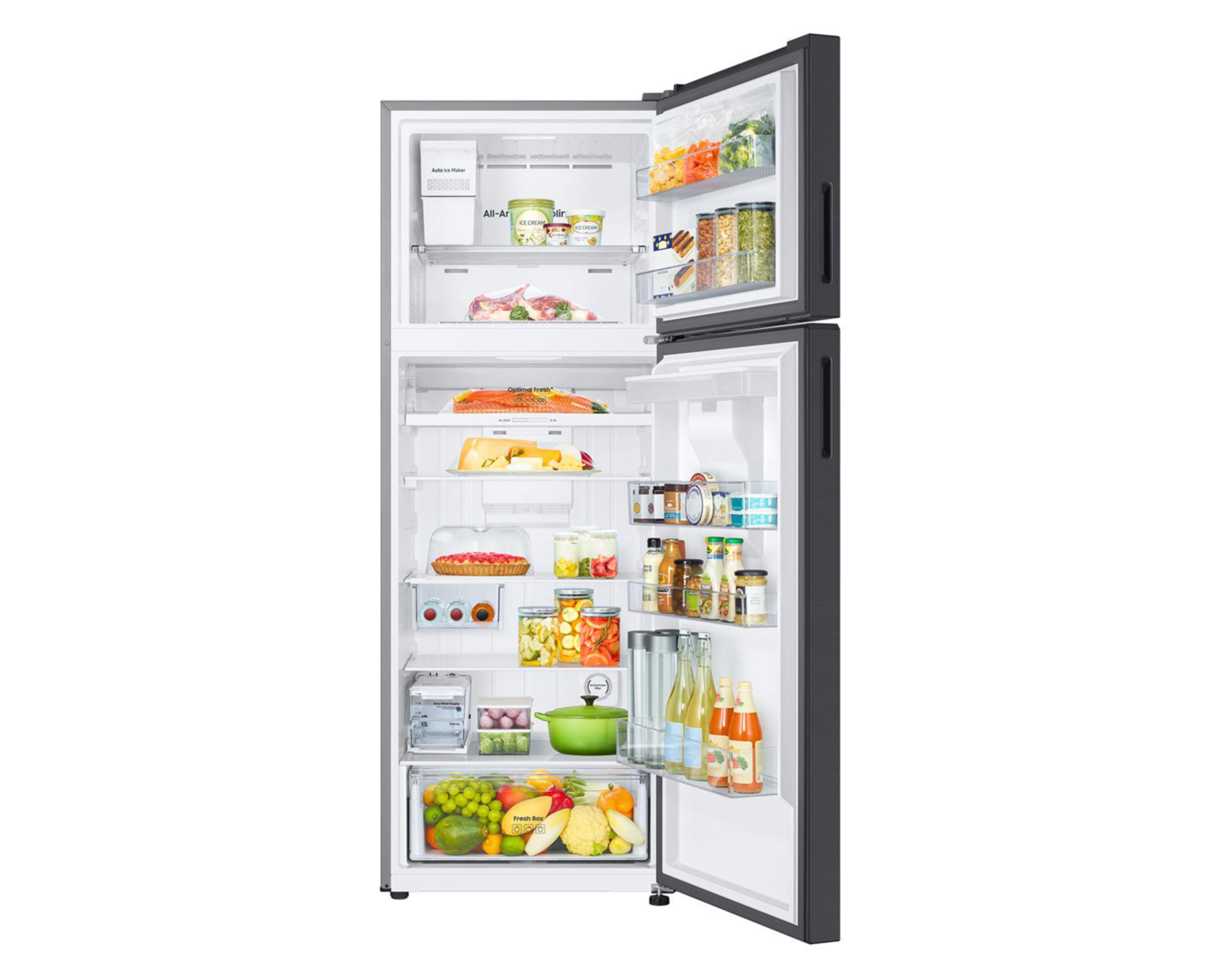 Foto 5 pulgar | Refrigerador Samsung Top Mount 19 Pies Negro RT53DG6798B1EM