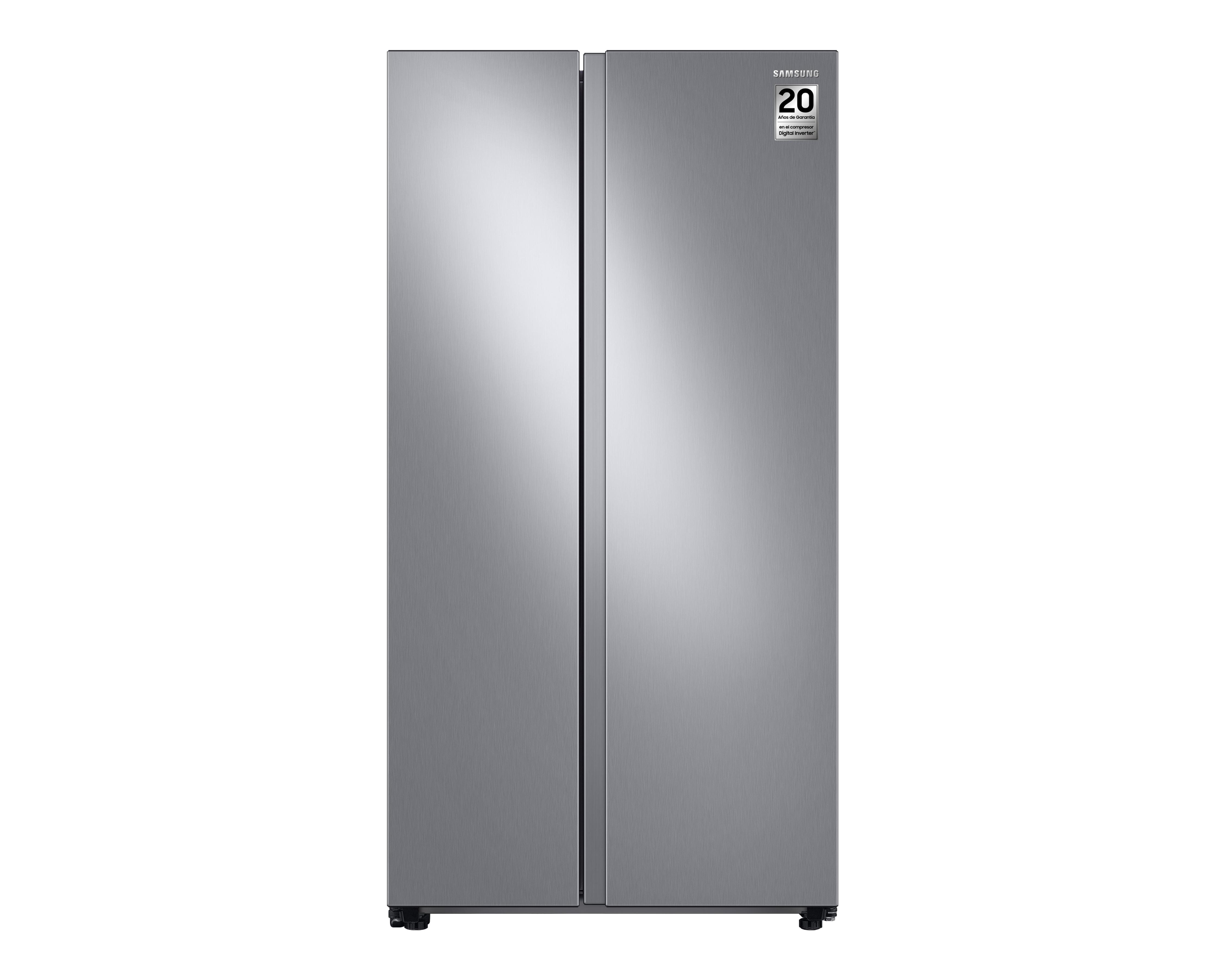Foto 3 pulgar | Refrigerador Samsung Side by Side 23 Pies Plateado RS23T5B00S9EM