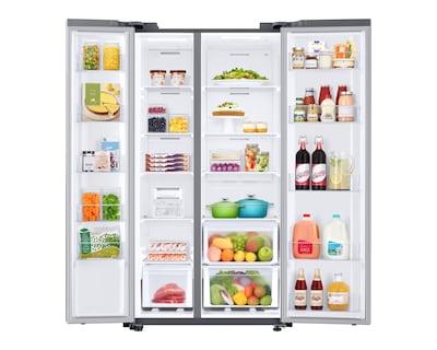Foto 3 | Refrigerador Samsung Side by Side 23 Pies Plateado RS23T5B00S9EM