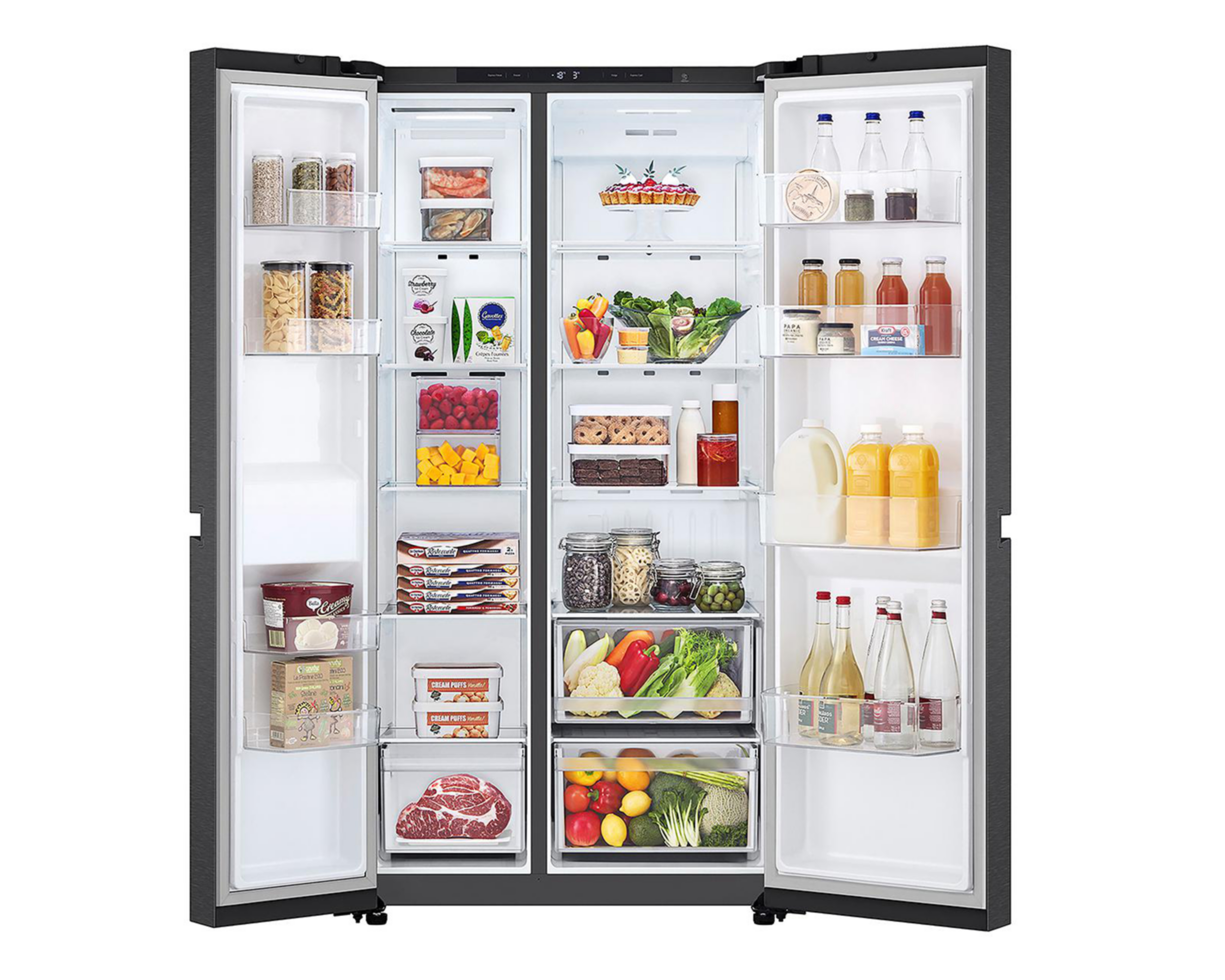 Foto 3 | Refrigerador LG Side by Side 23 Pies Negro VS23BEP
