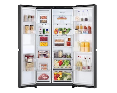Foto 3 | Refrigerador LG Side by Side 23 Pies Negro VS23BEP