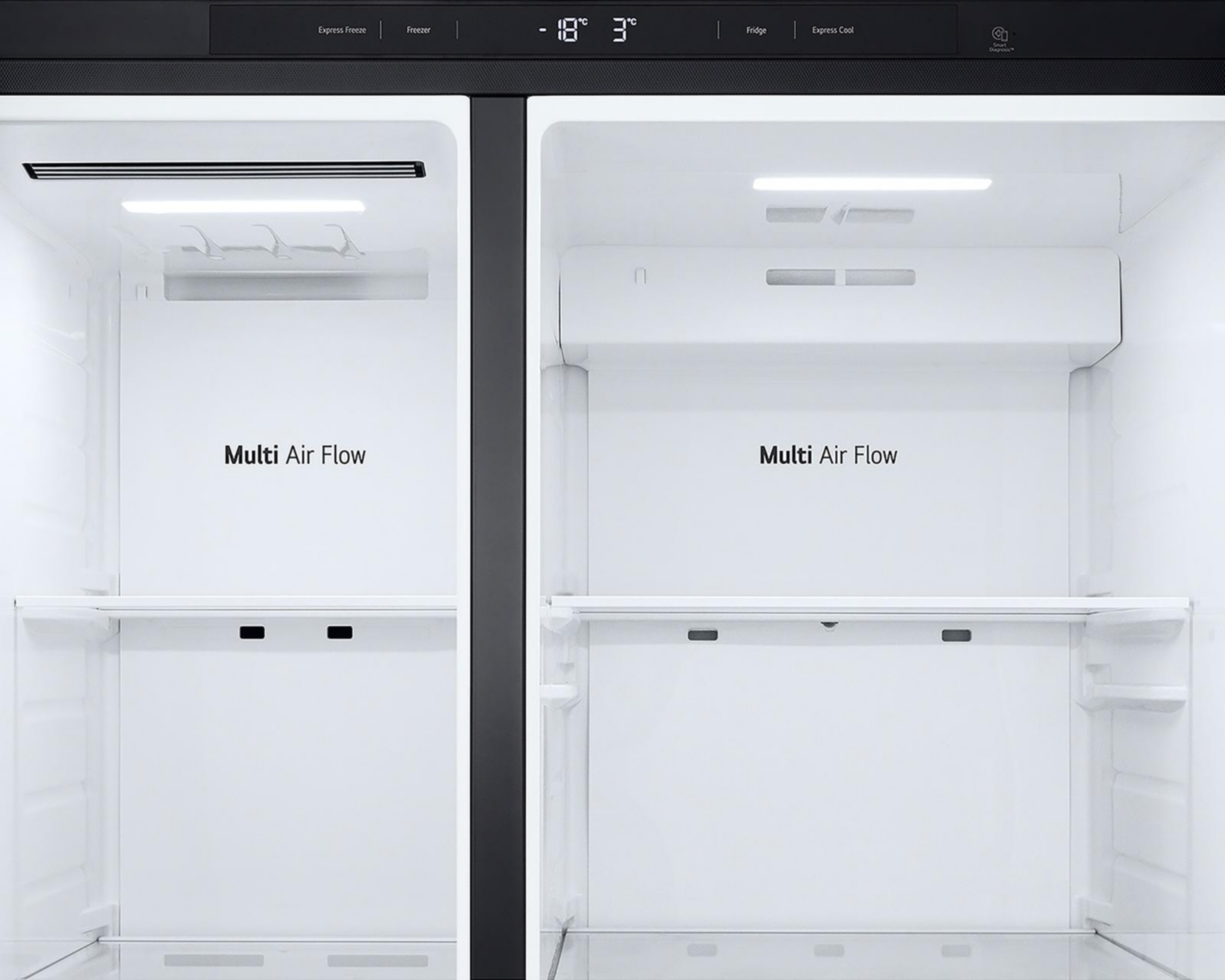 Foto 5 pulgar | Refrigerador LG Side by Side 23 Pies Negro VS23BEP