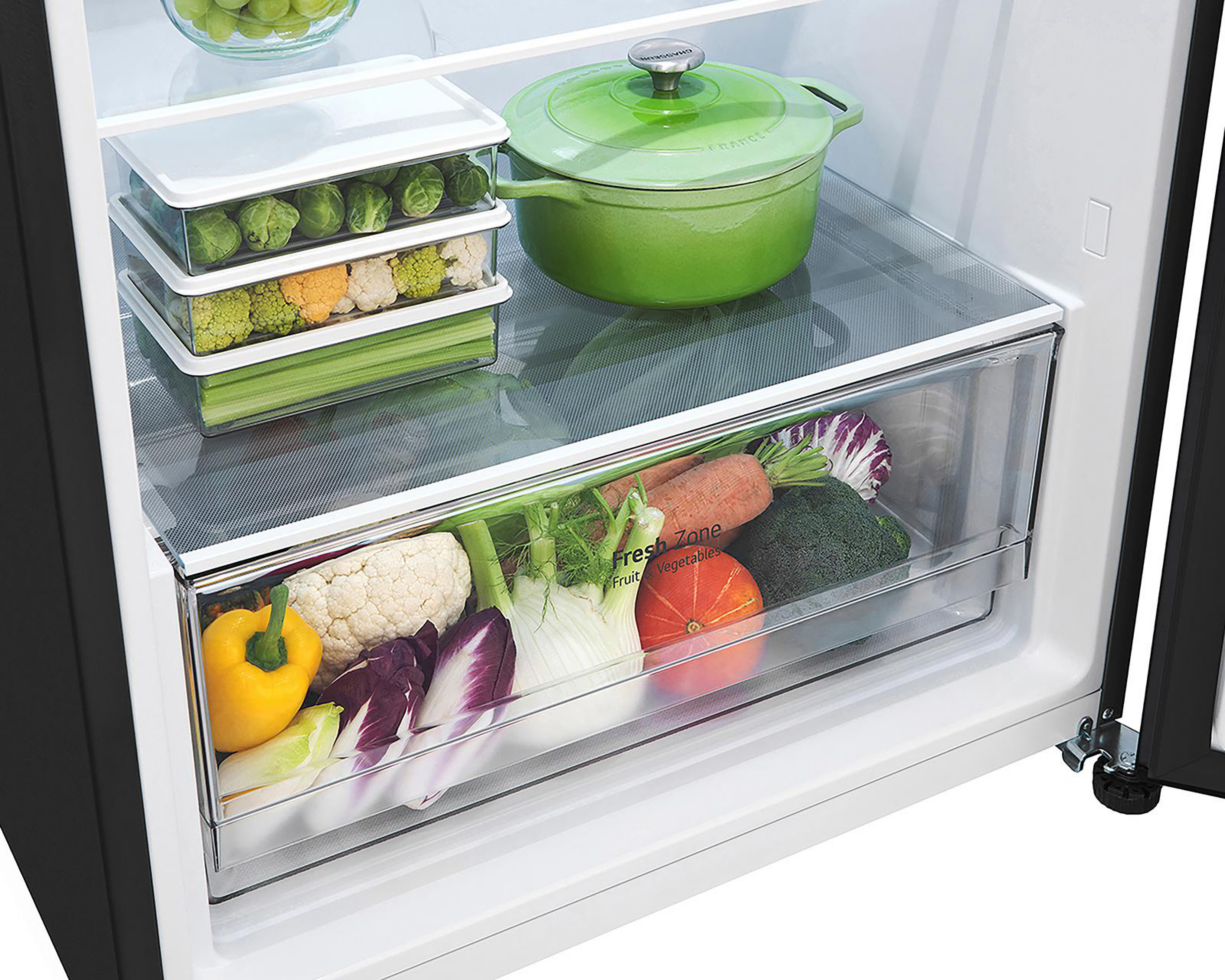 Foto 6 pulgar | Refrigerador LG Top Mount 14 Pies Negro VT40BK.