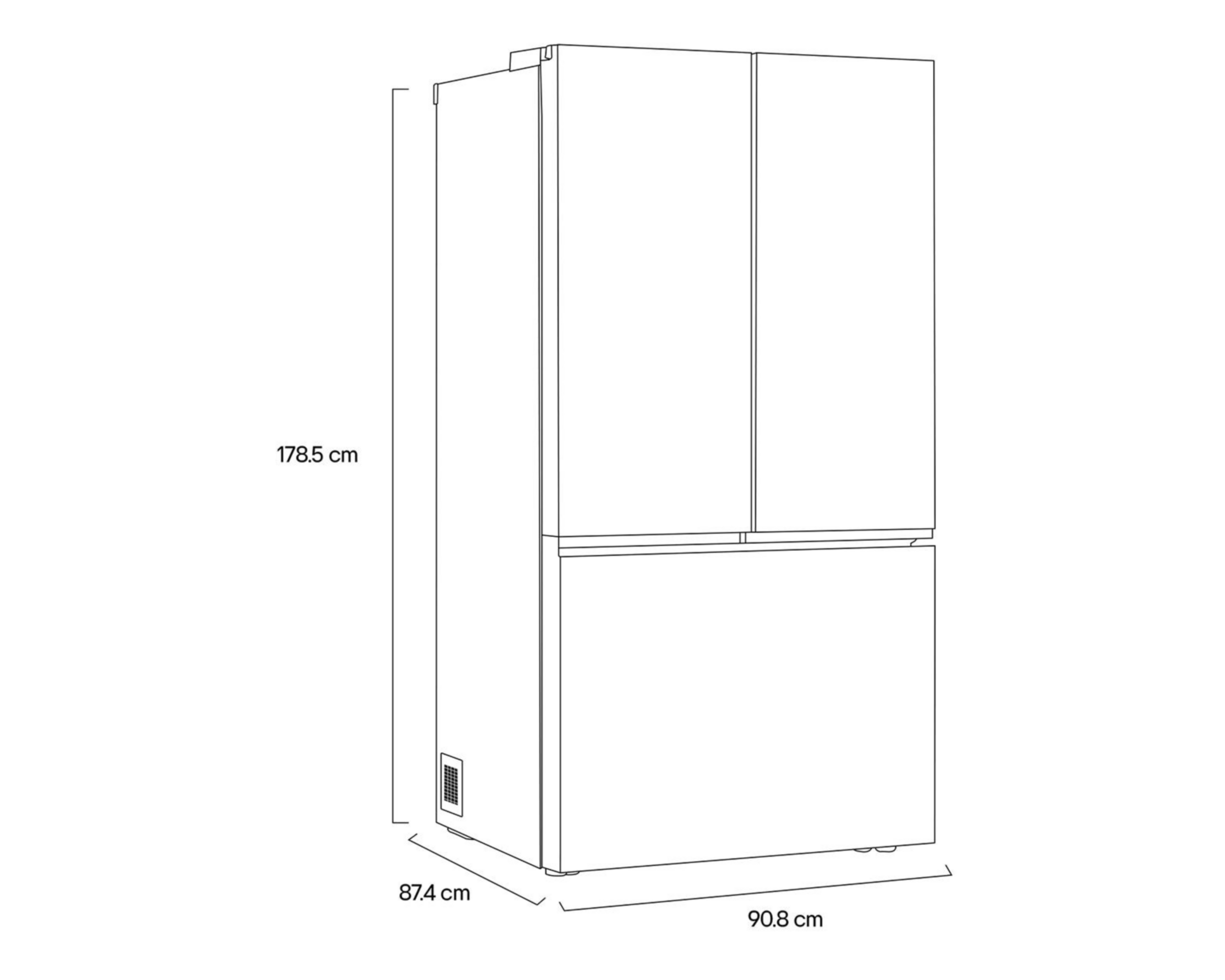 Foto 10 pulgar | Refrigerador LG French Door 32 Pies Plateado GM90KP