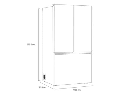 Foto 9 | Refrigerador LG French Door 32 Pies Plateado GM90KP