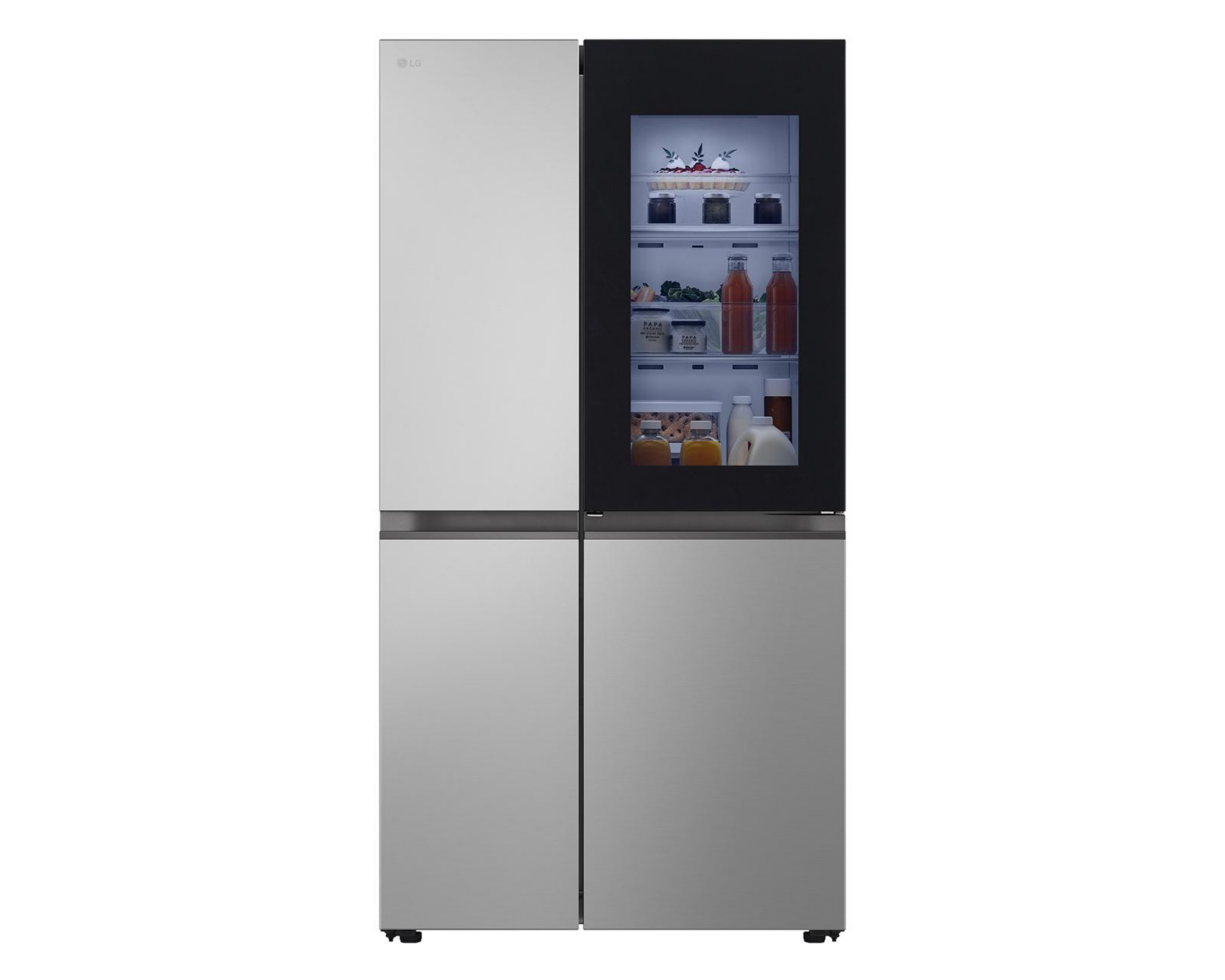 Foto 3 pulgar | Refrigerador LG Side by Side 28 Pies Plateado VS28QBP