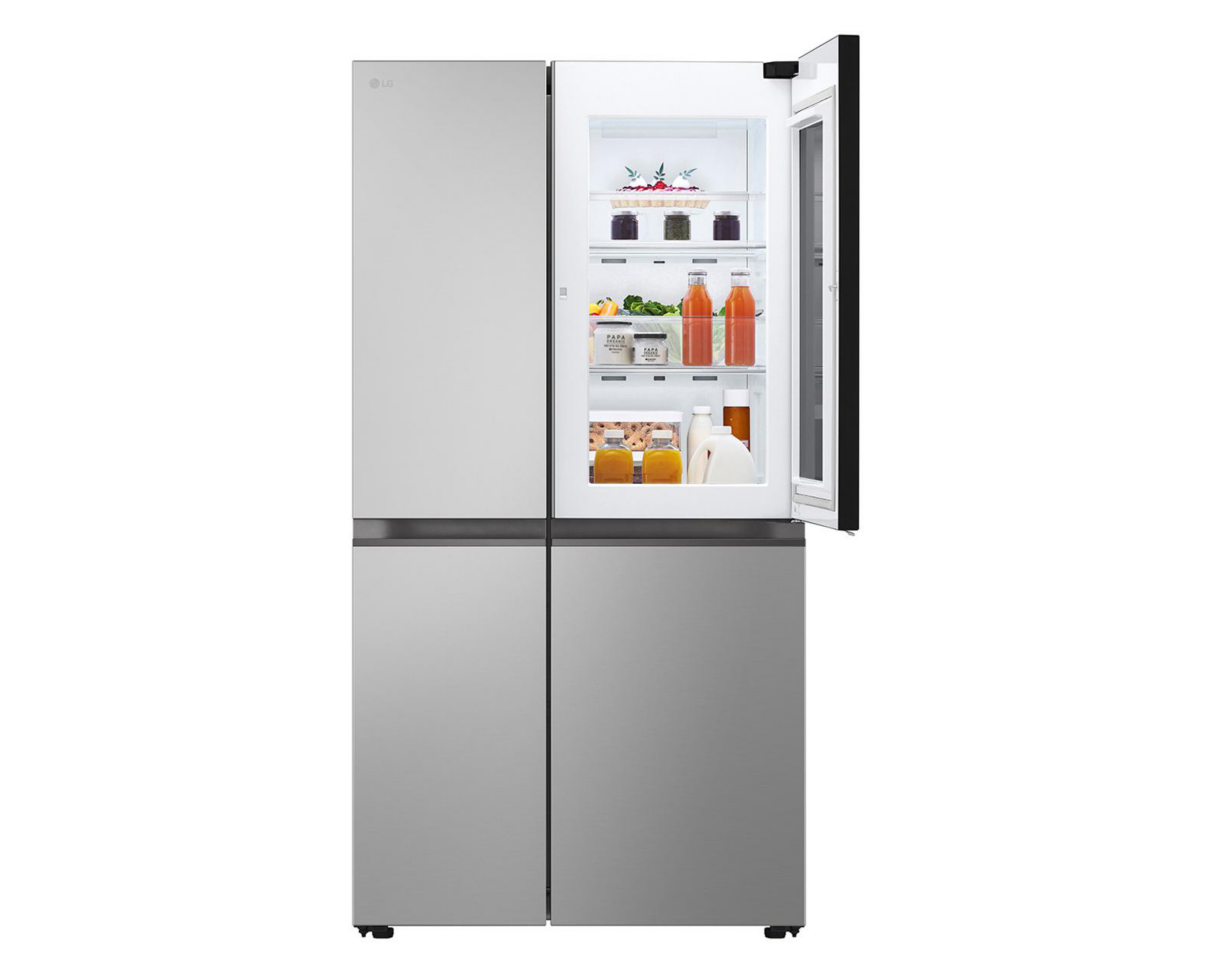 Foto 4 pulgar | Refrigerador LG Side by Side 28 Pies Plateado VS28QBP