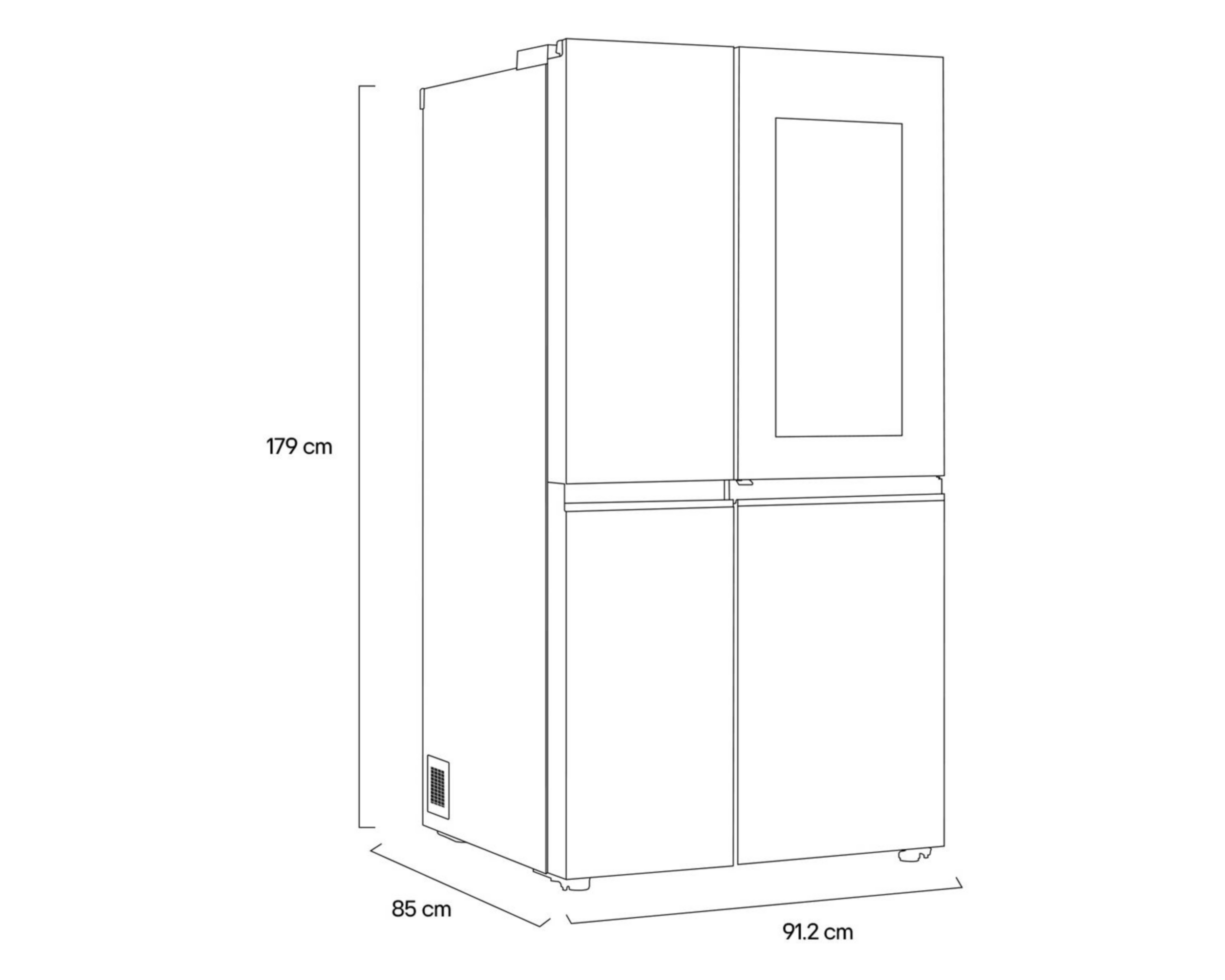 Foto 9 pulgar | Refrigerador LG Side by Side 28 Pies Plateado VS28QBP
