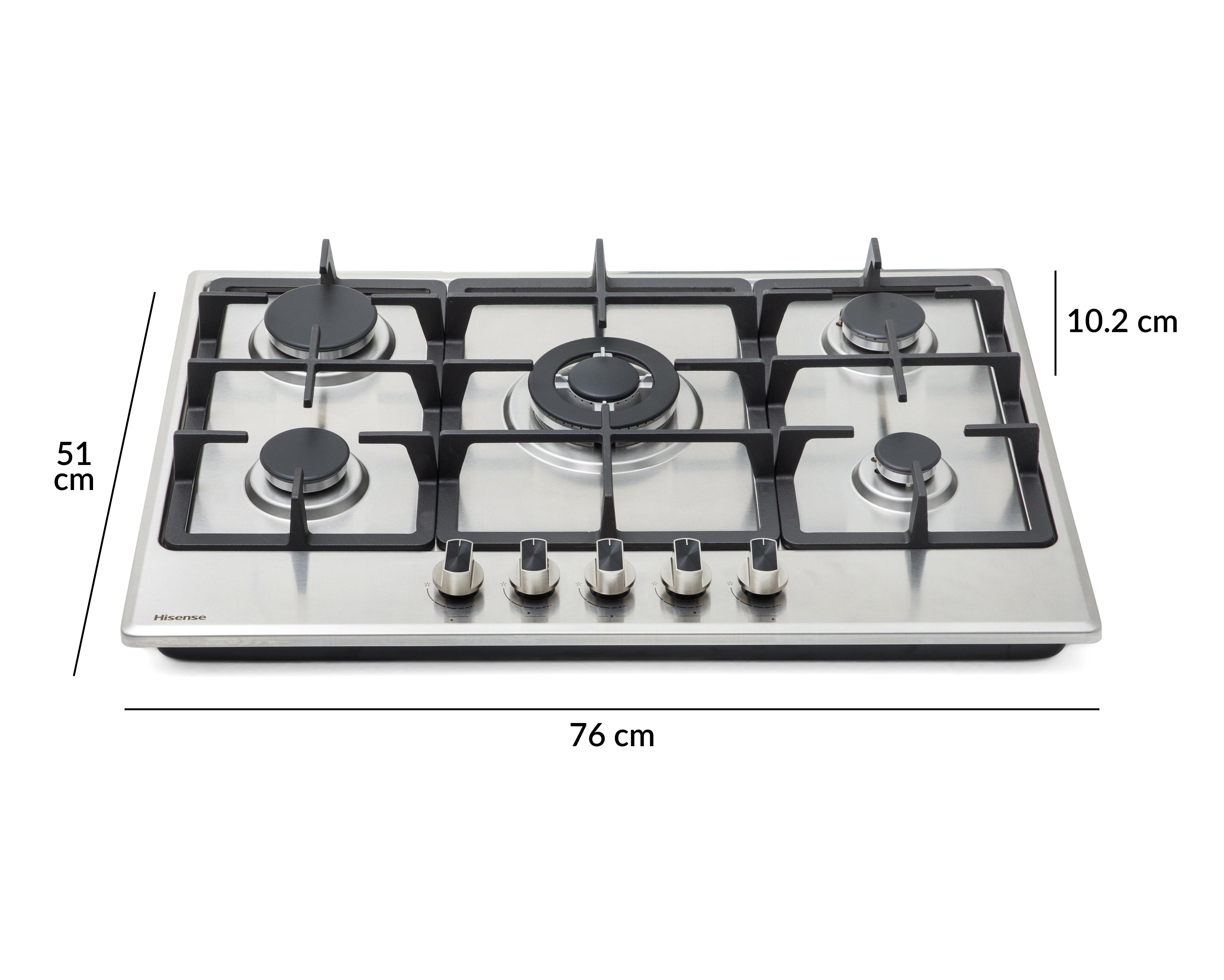 Foto 5 | Parrilla Empotrable Hisense 76 cm de Gas HGH751SS01 Plateada