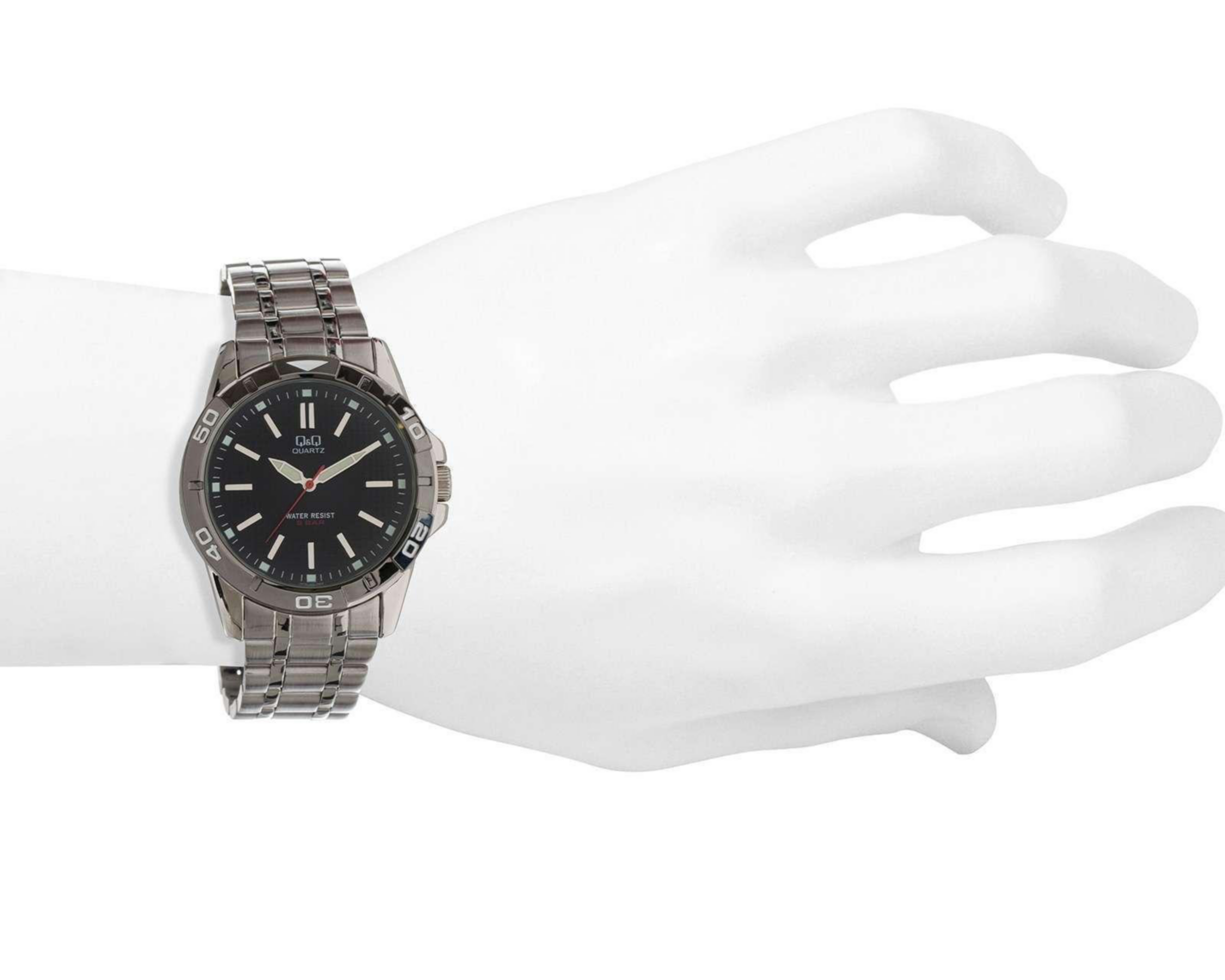 Foto 8 pulgar | Reloj Q&Q Q576J402Y Plateado