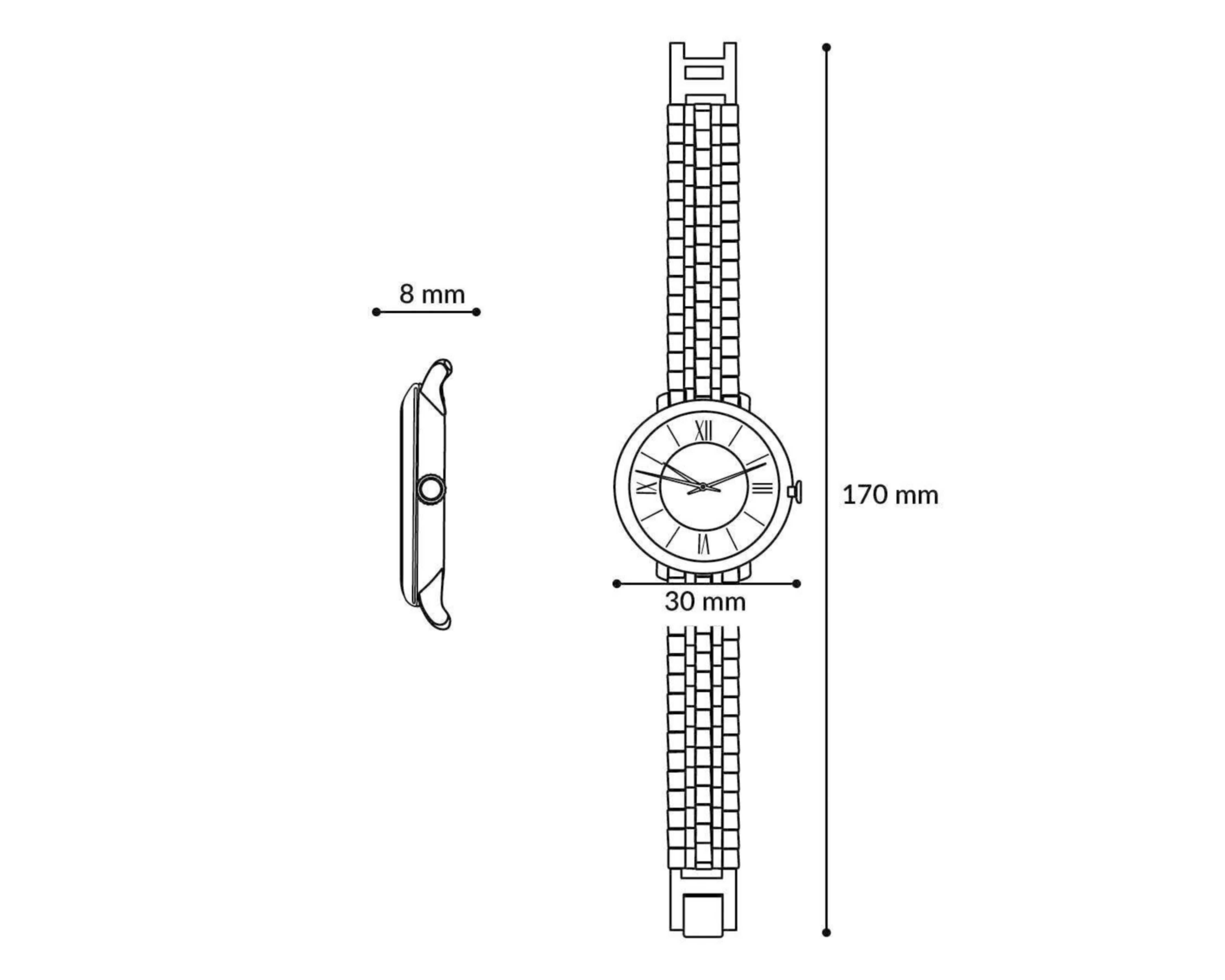 Foto 8 pulgar | Reloj Q&Q Q691J404Y Dorado/Plateado