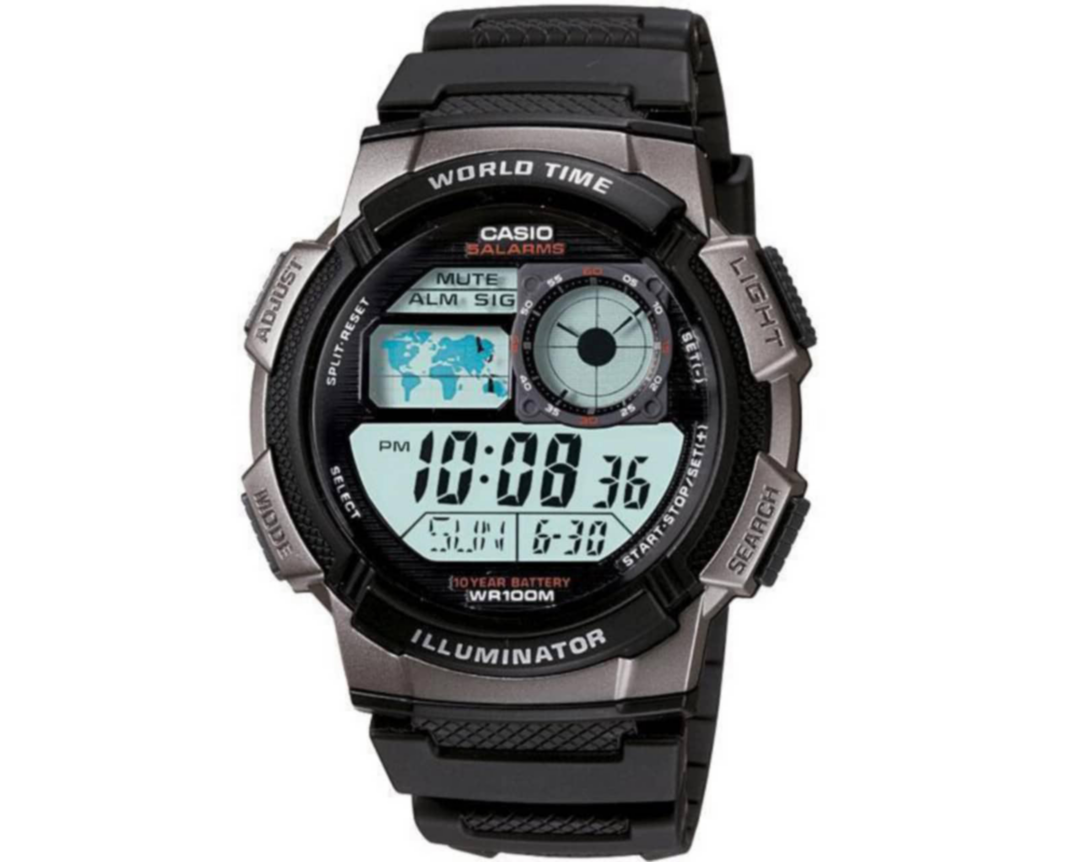 Foto 2 pulgar | Reloj Casio AE-1000W-1BVCF Negro