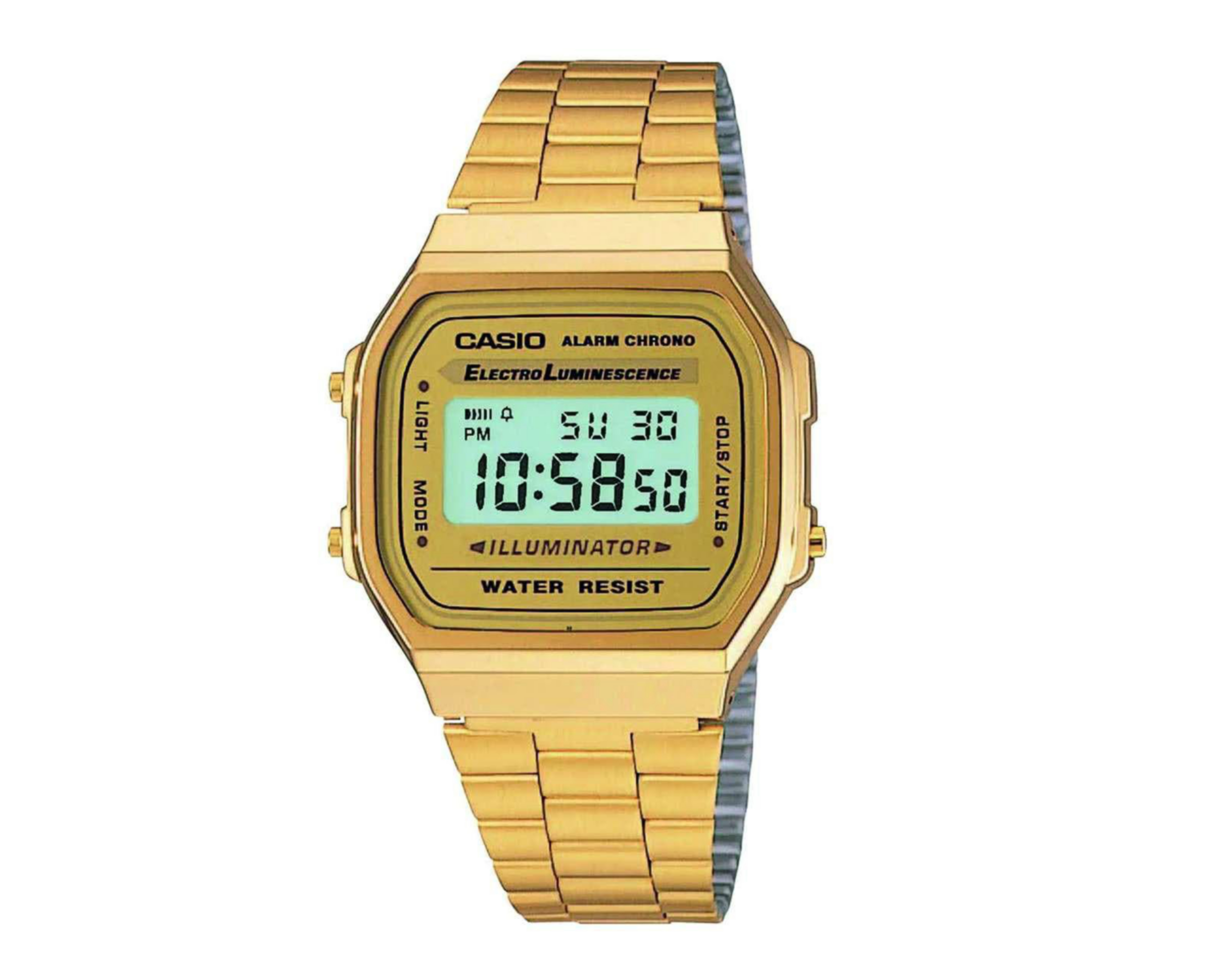 Foto 2 pulgar | Reloj Casio A168WG-9VT Dorado