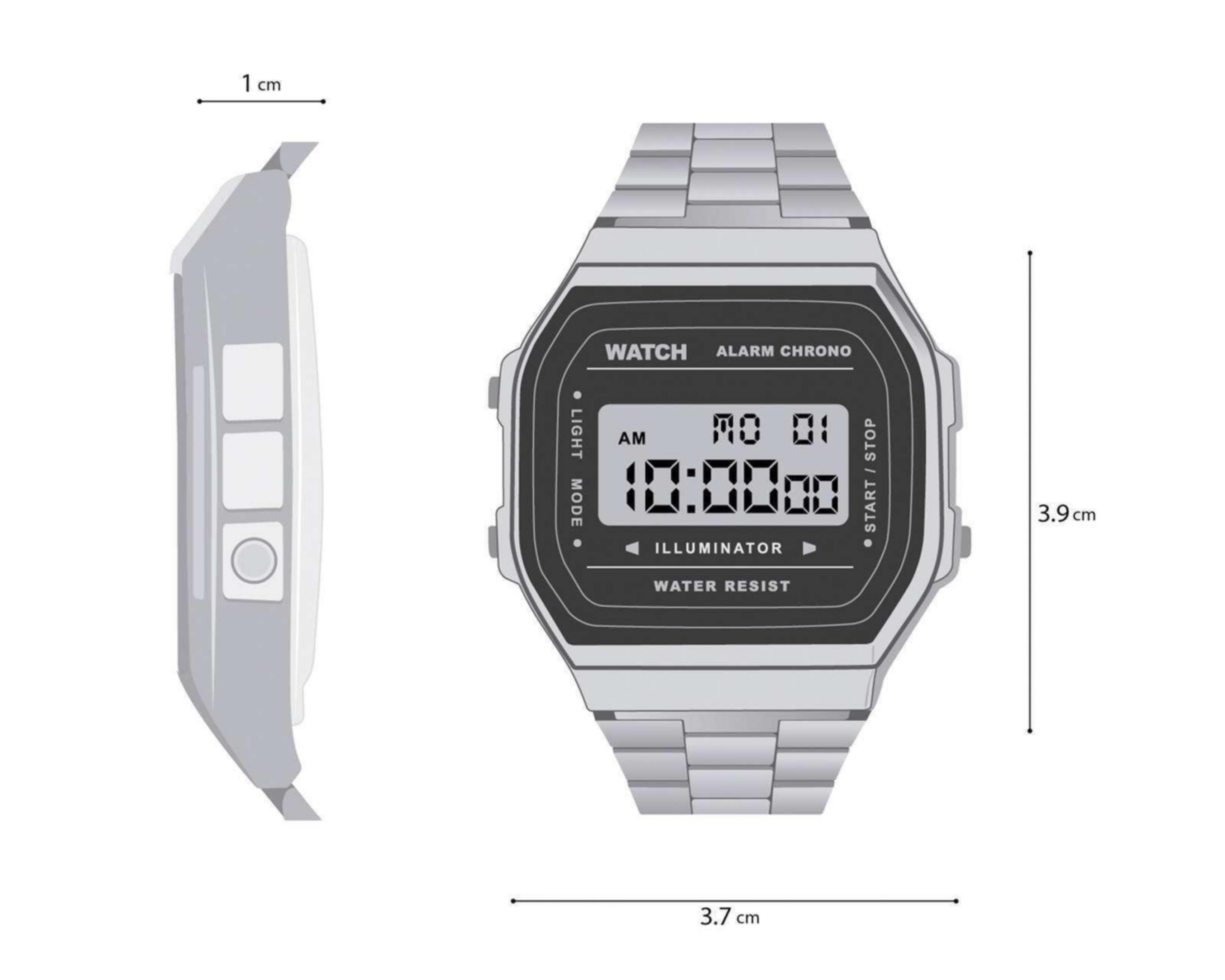 Foto 7 | Reloj Casio A168WG-9VT Dorado