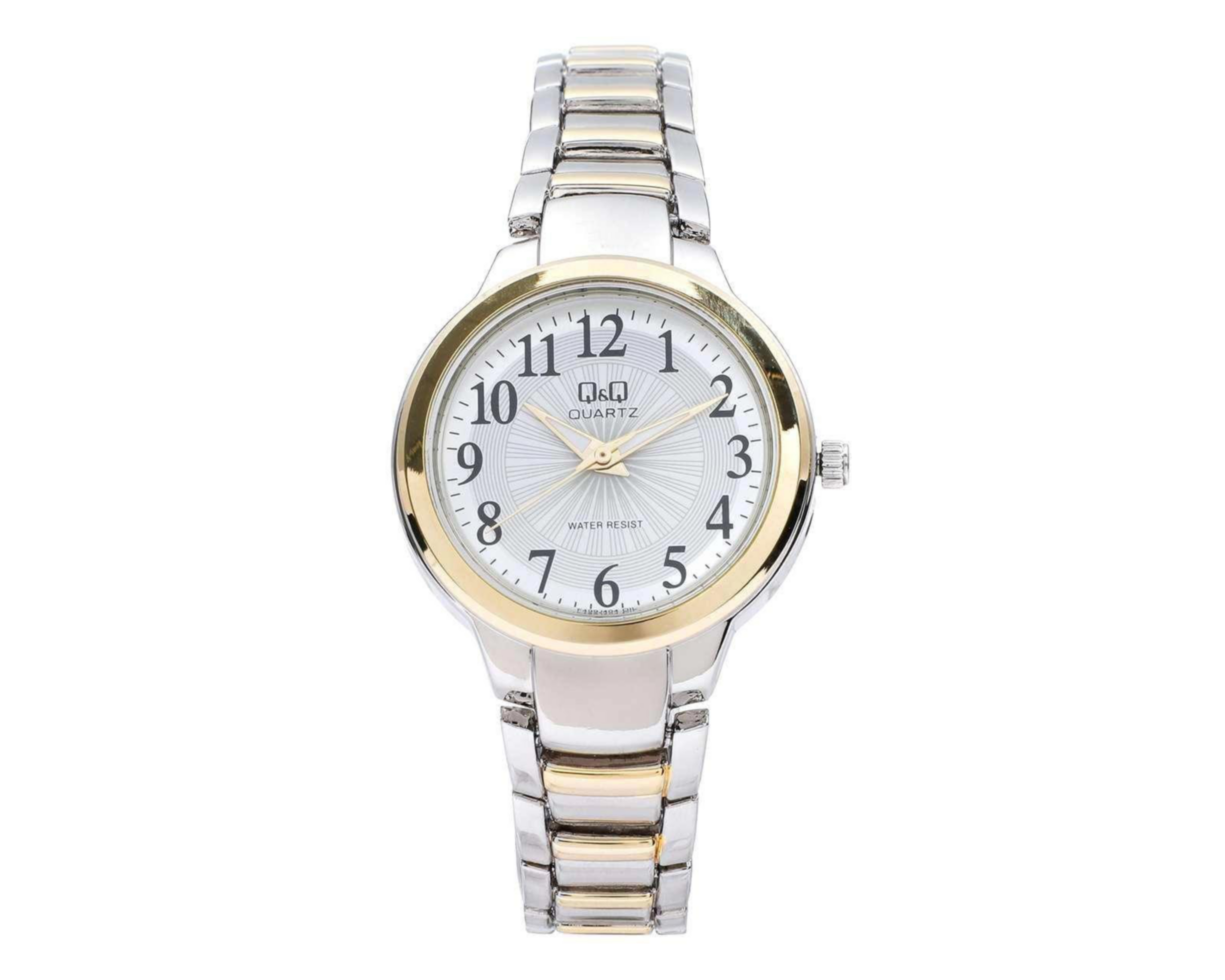 Foto 2 pulgar | Reloj Q&Q F499J404Y Plateado/Dorado