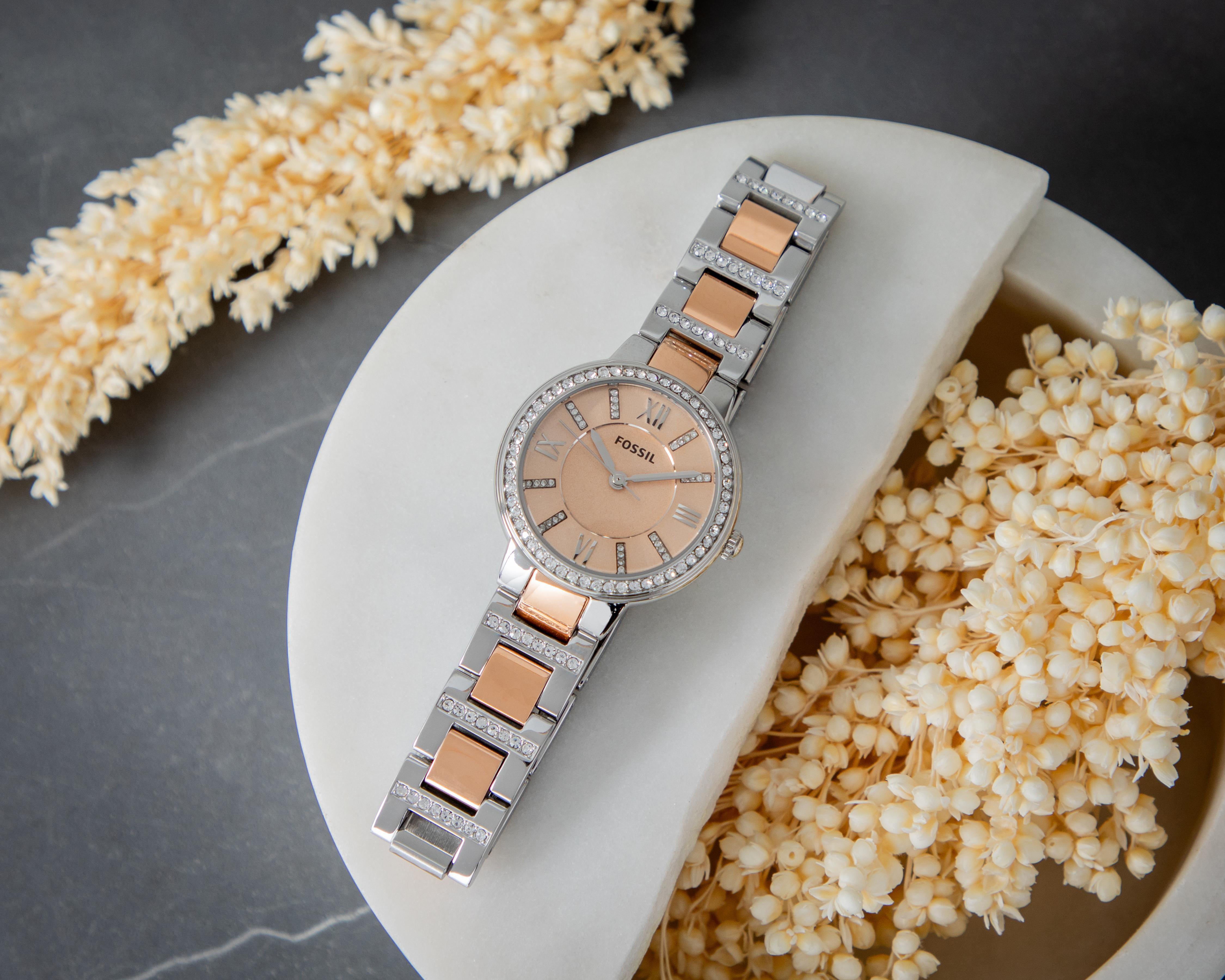 Foto 7 pulgar | Reloj Fossil ES3405 Plateado/Rose Gold