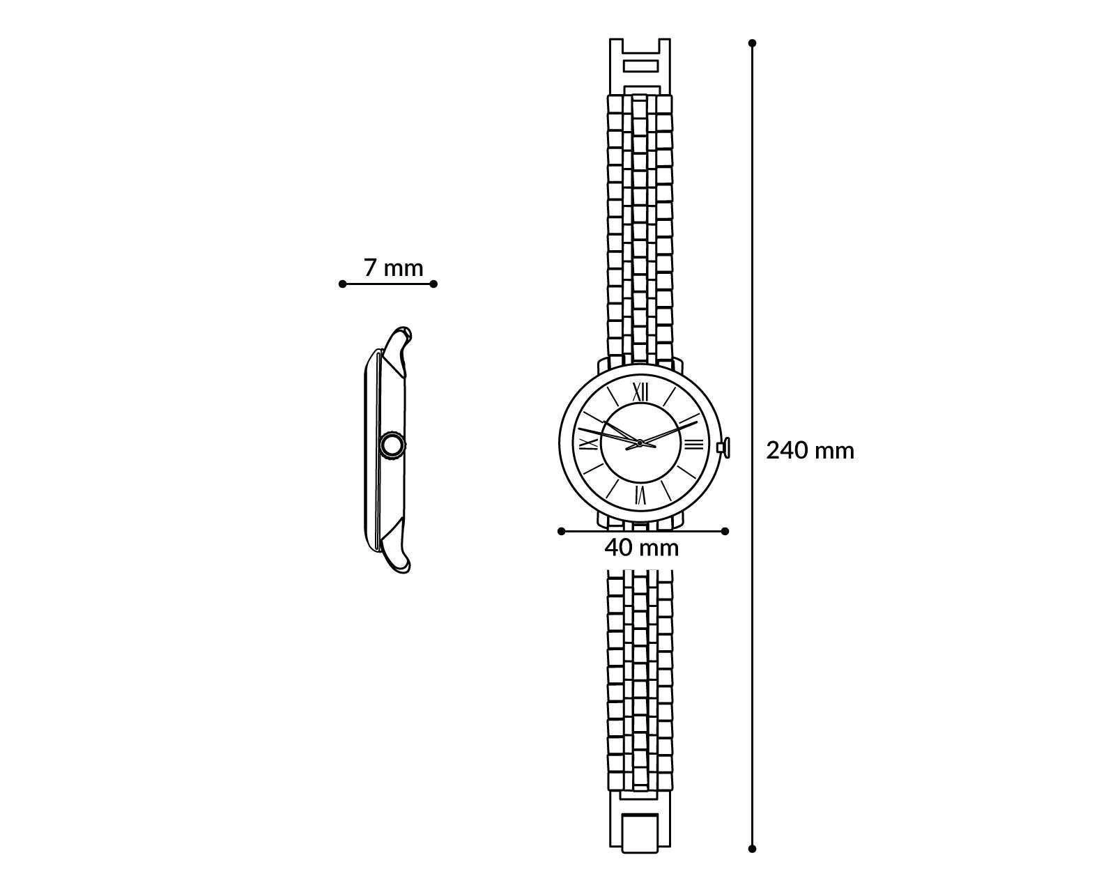 Foto 7 | Reloj Q&Q QA20J001Y Dorado