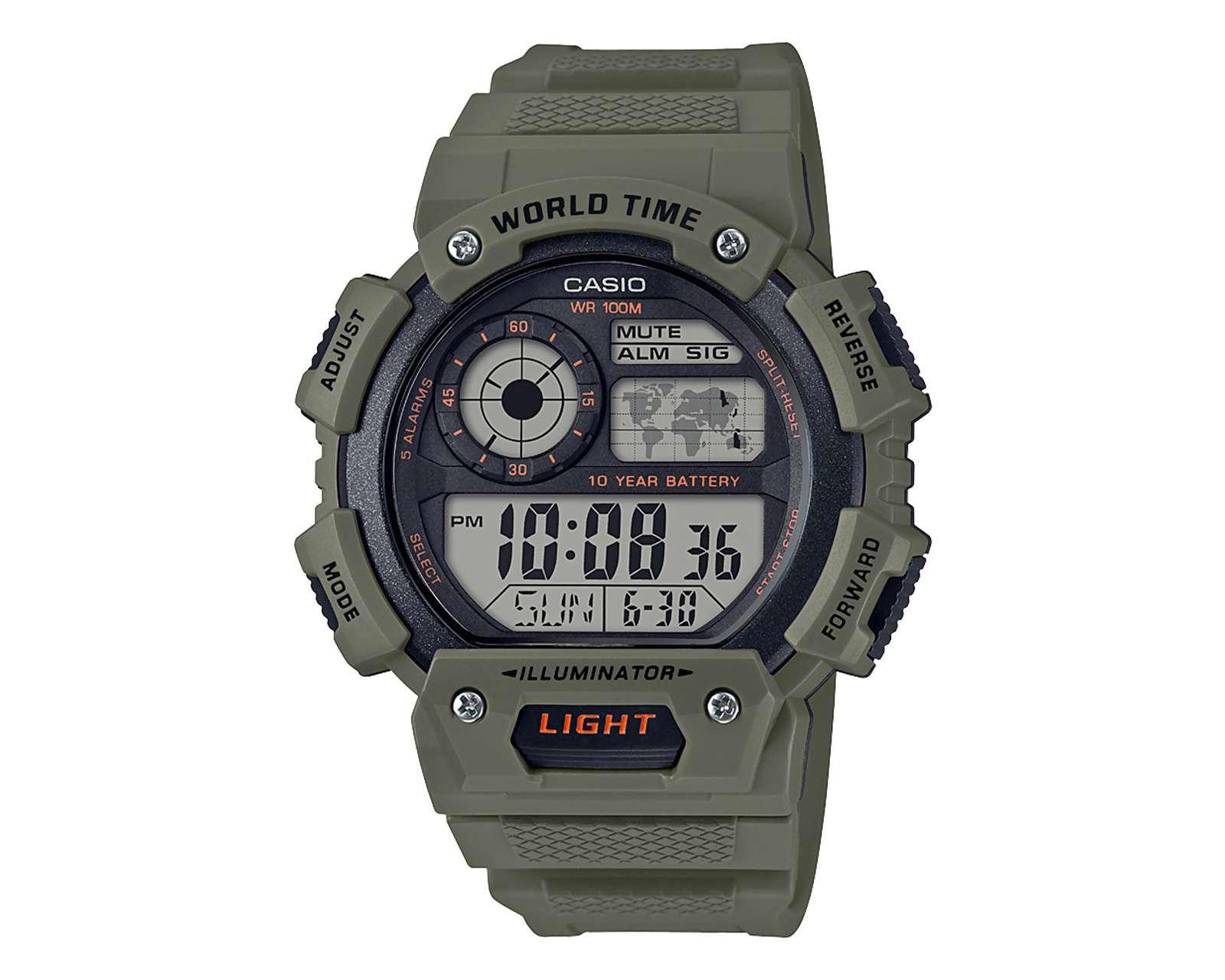 Foto 2 pulgar | Reloj CASIO AE-1400WH-3AV Verde