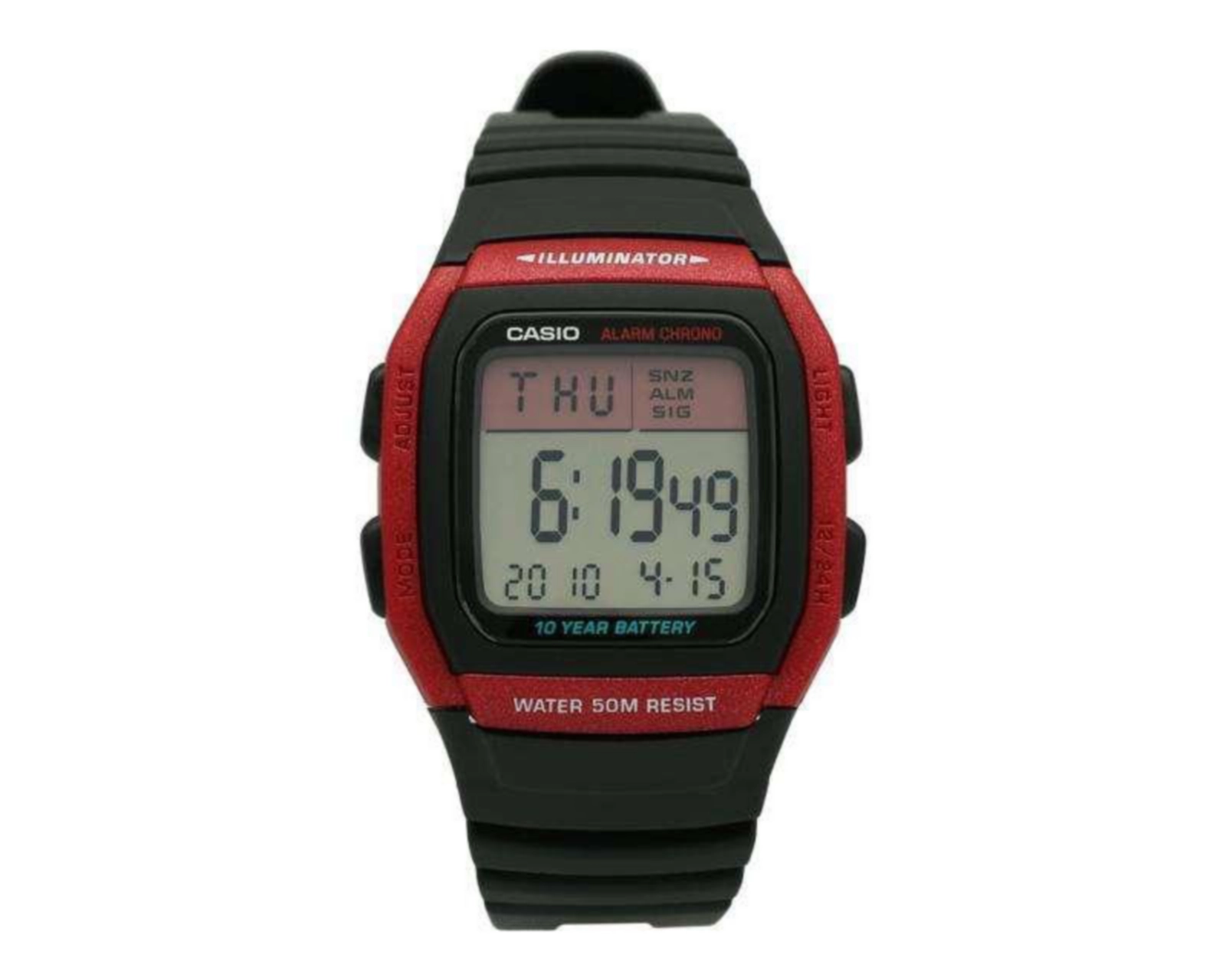 Foto 2 pulgar | Reloj Casio W-96H-4AVCF Negro