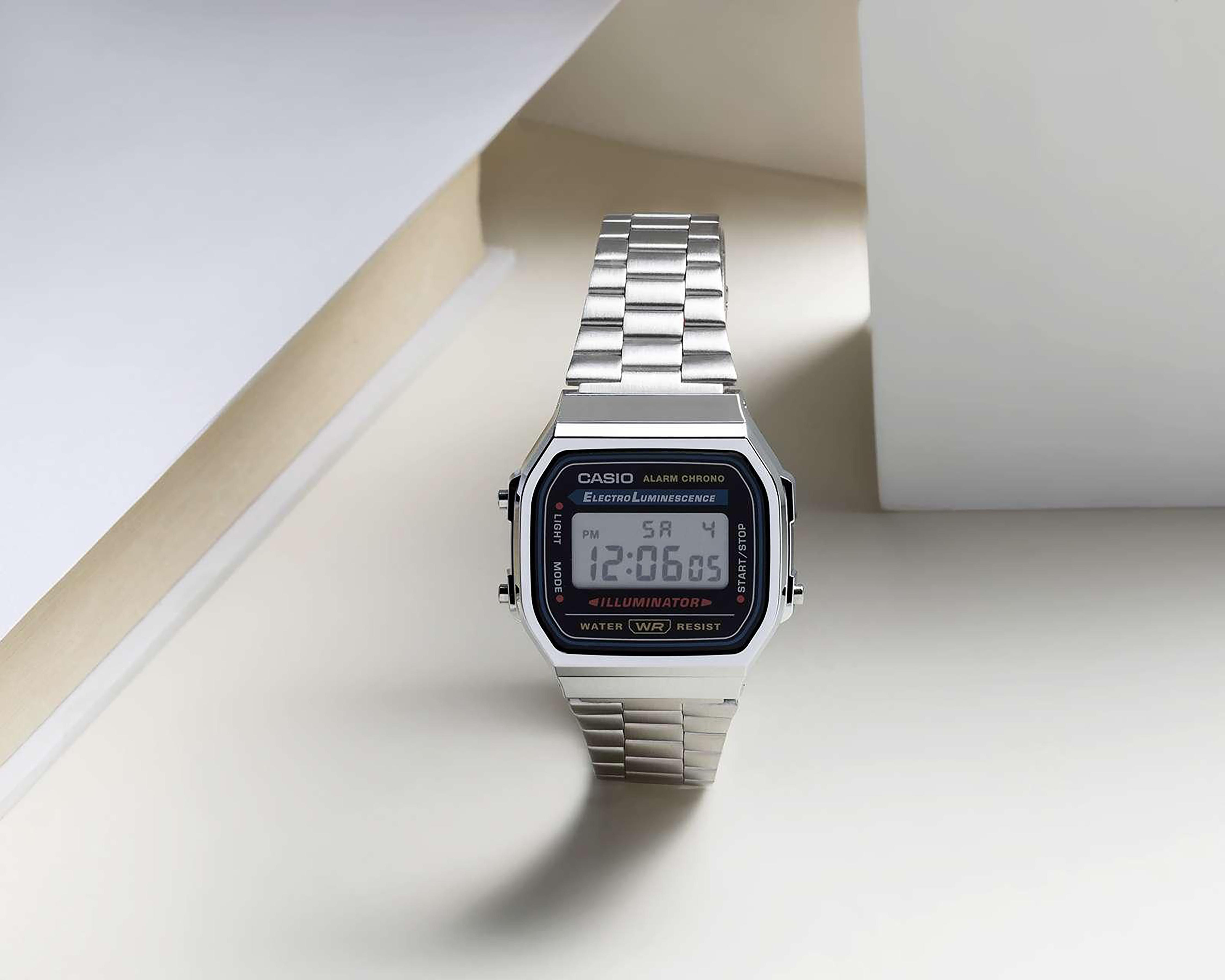 Foto 4 | Reloj Casio A168WA-1Q Plateado