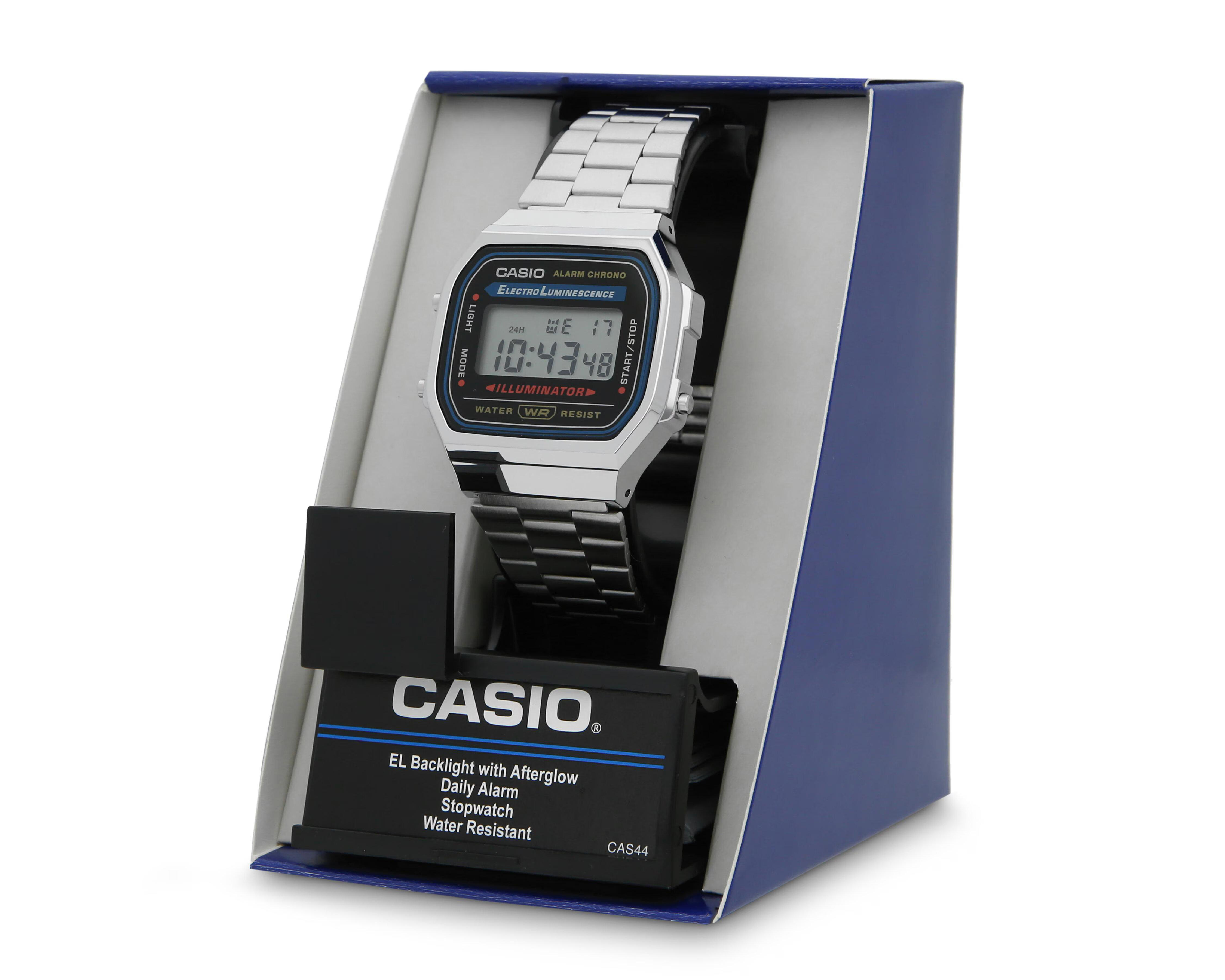 Foto 7 pulgar | Reloj Casio A168WA-1Q Plateado