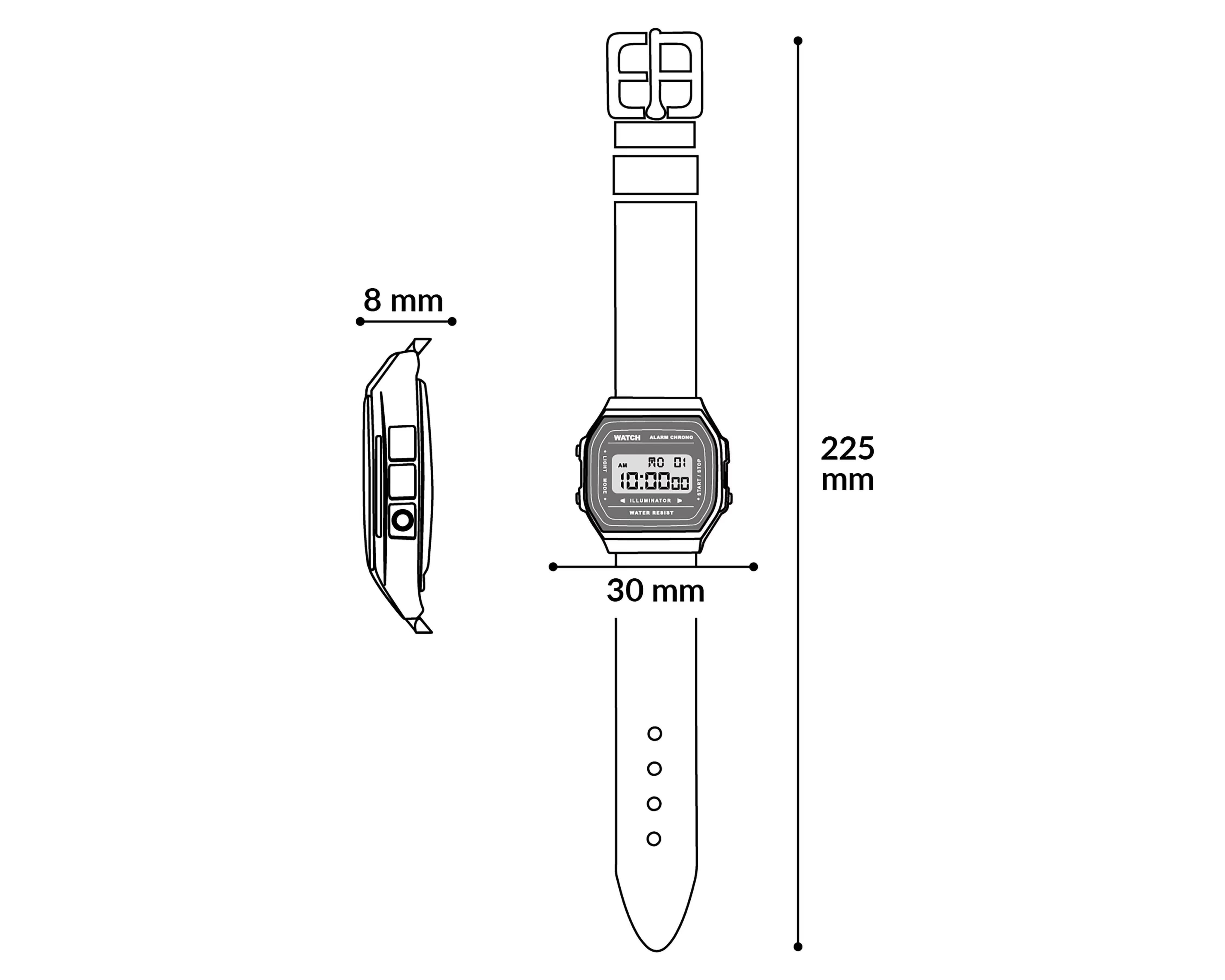 Foto 8 pulgar | Reloj Casio A168WA-1Q Plateado