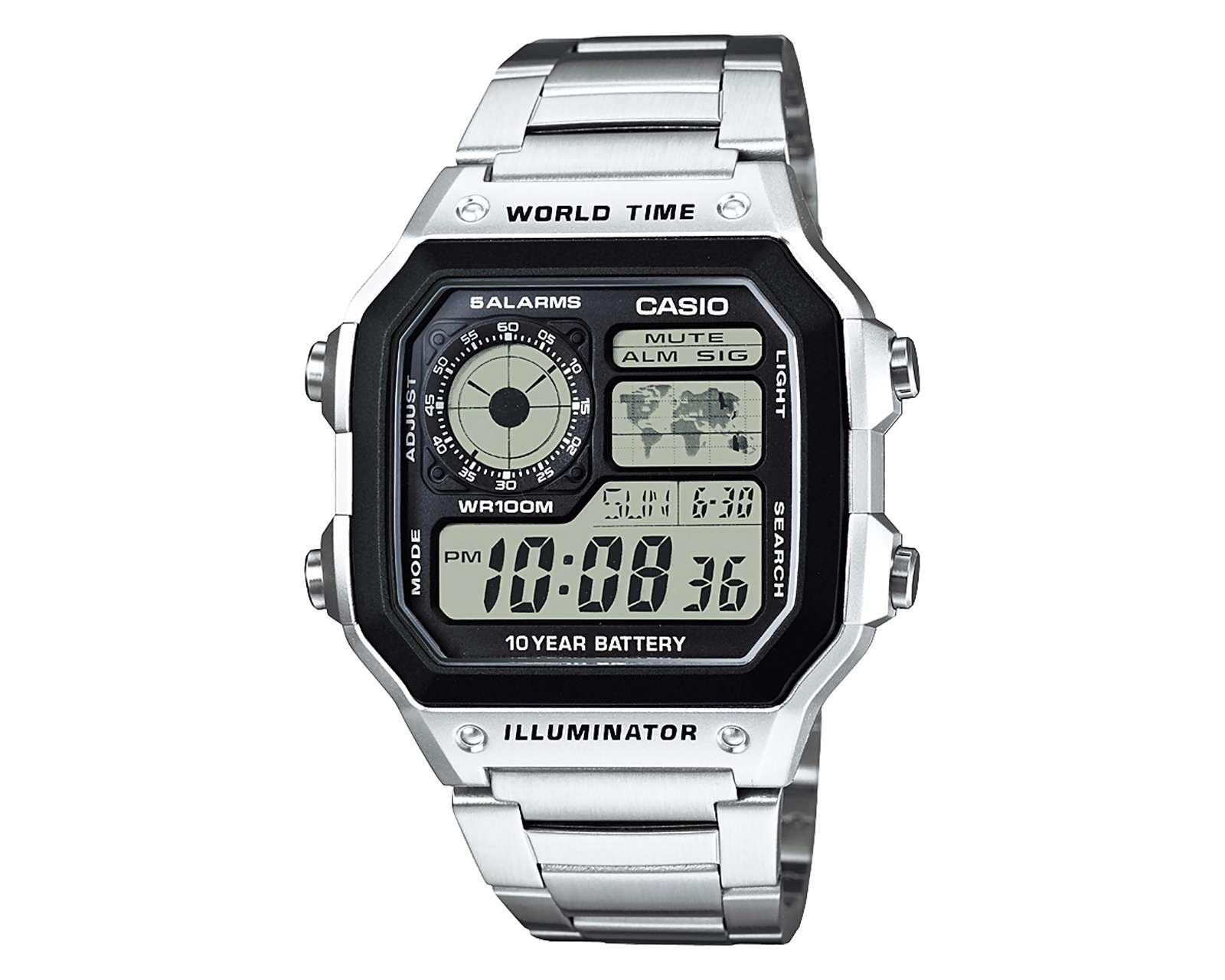 Reloj Casio AE-1200WHD-1ACF Plateado