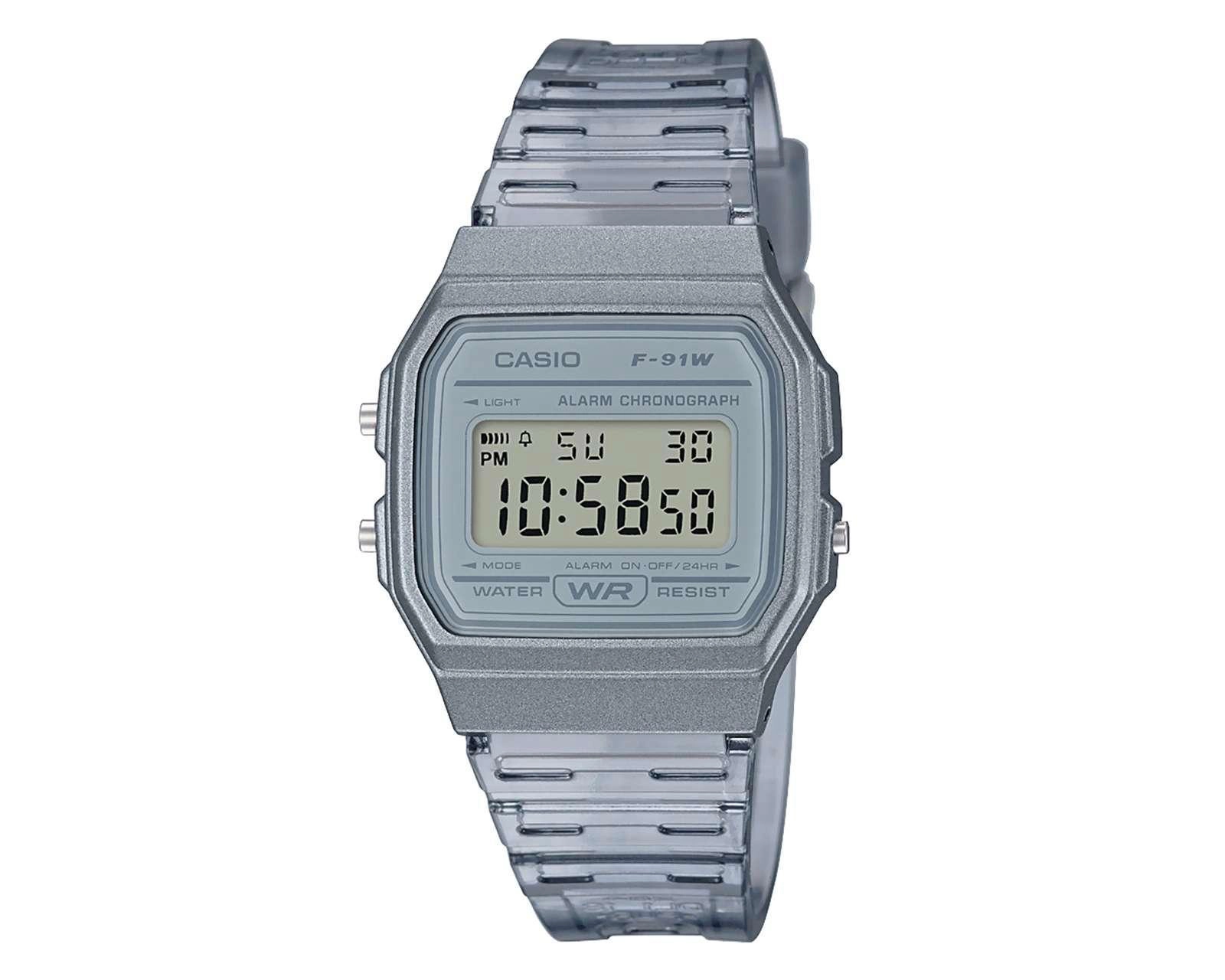 Foto 1 | Reloj Casio F91WS-8 Transparente