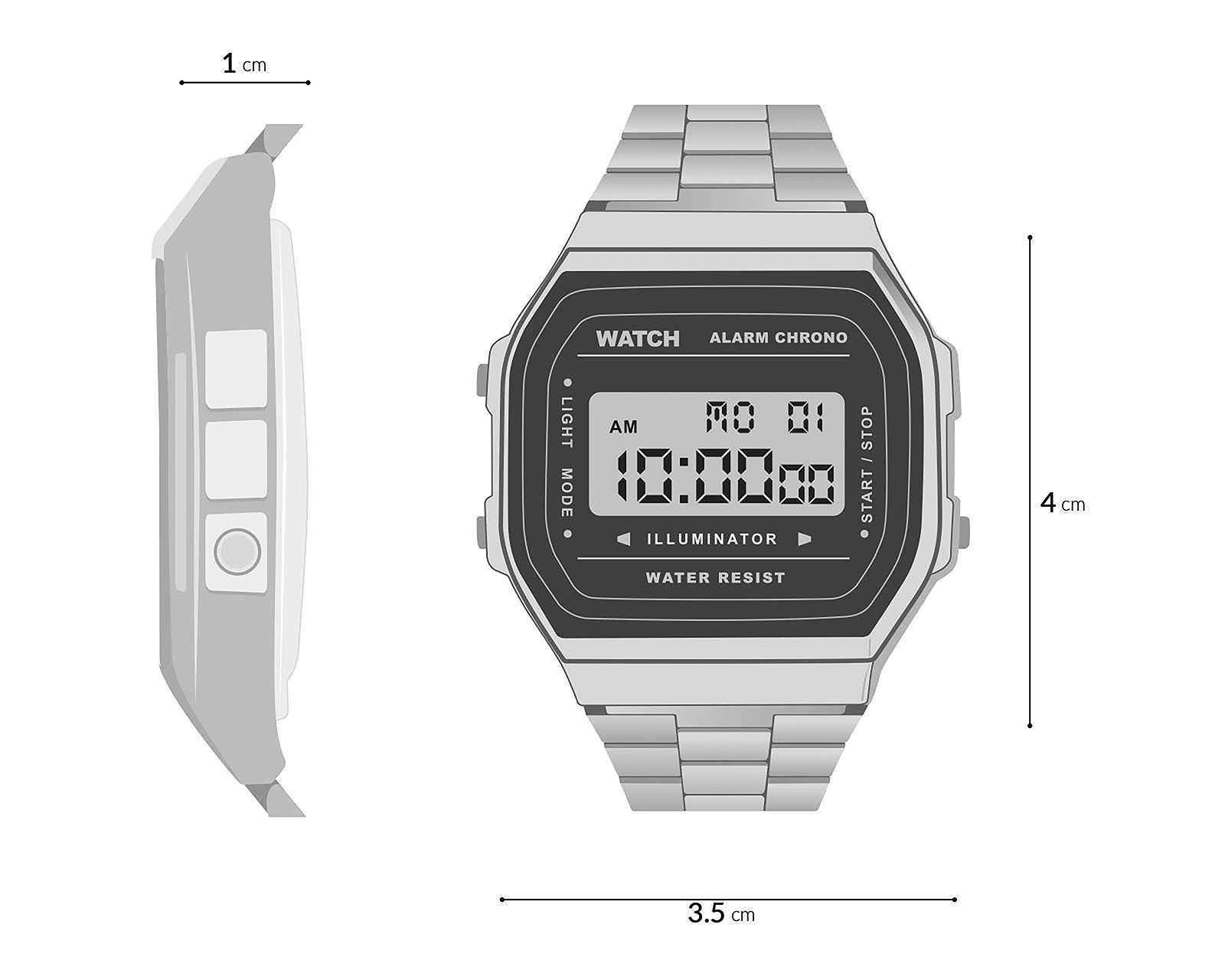 Foto 10 | Reloj Casio F91WS-8 Transparente