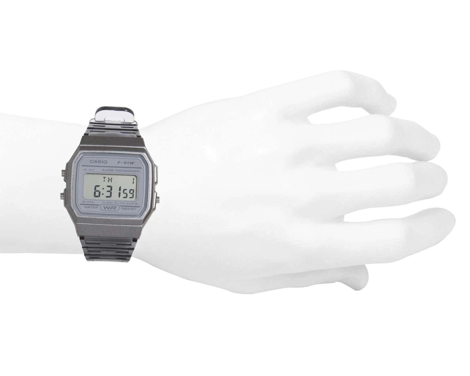 Foto 7 | Reloj Casio F91WS-8 Transparente