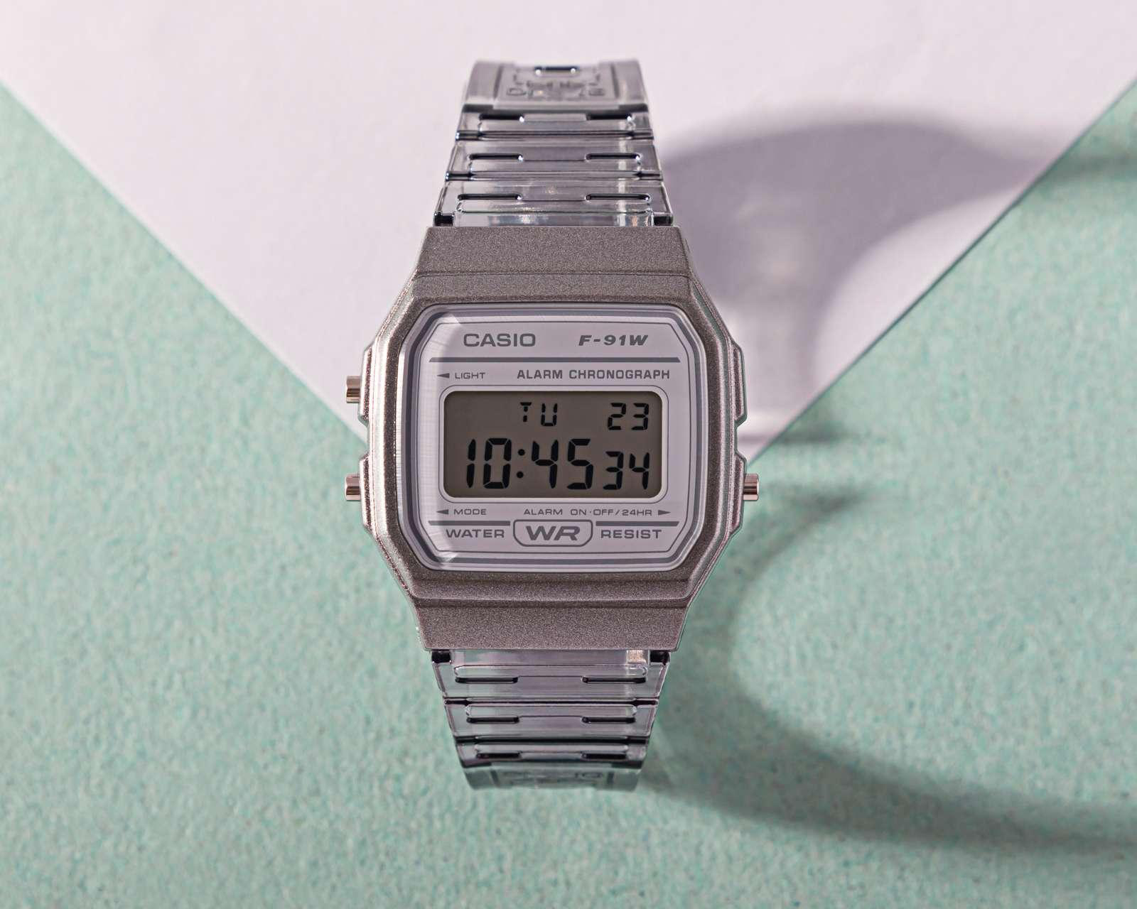 Foto 8 | Reloj Casio F91WS-8 Transparente