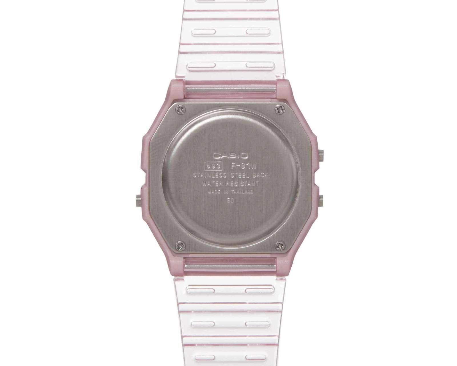 Foto 5 pulgar | Reloj Casio F-91WS-4CF Rosa