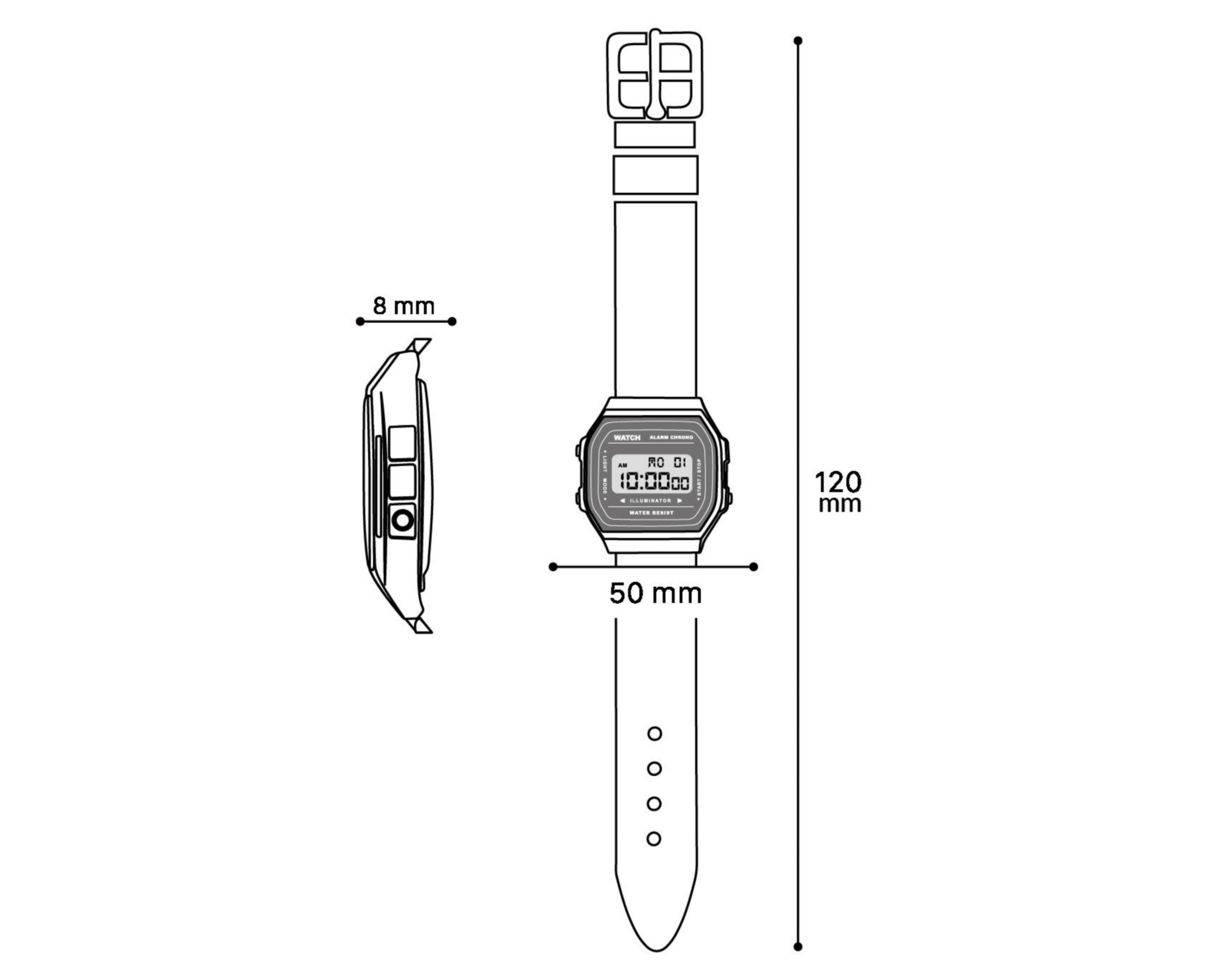 Foto 6 | Reloj Unisex Casio A178WA-1A Plateado