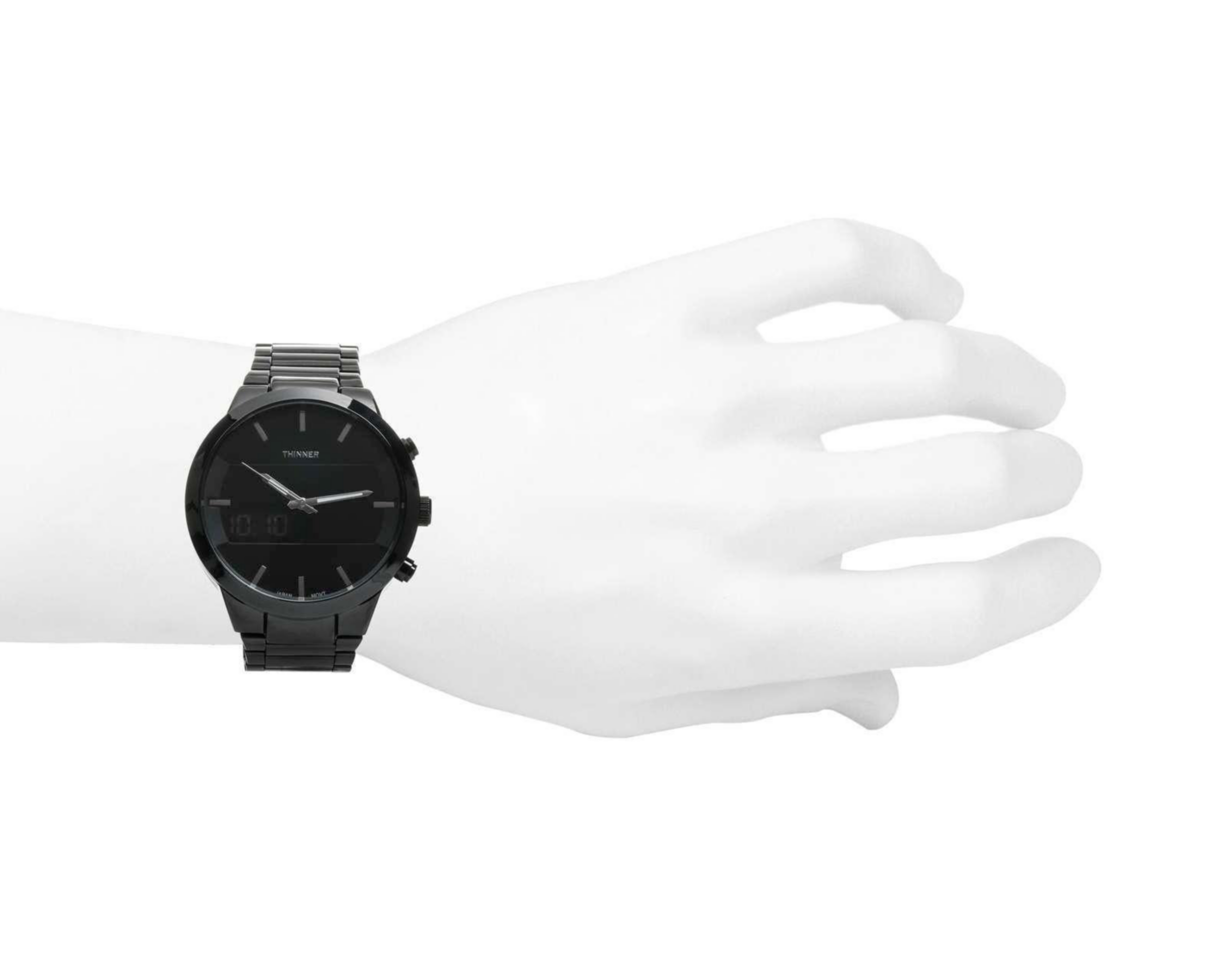 Foto 5 pulgar | Reloj Thinner 10198 Negro