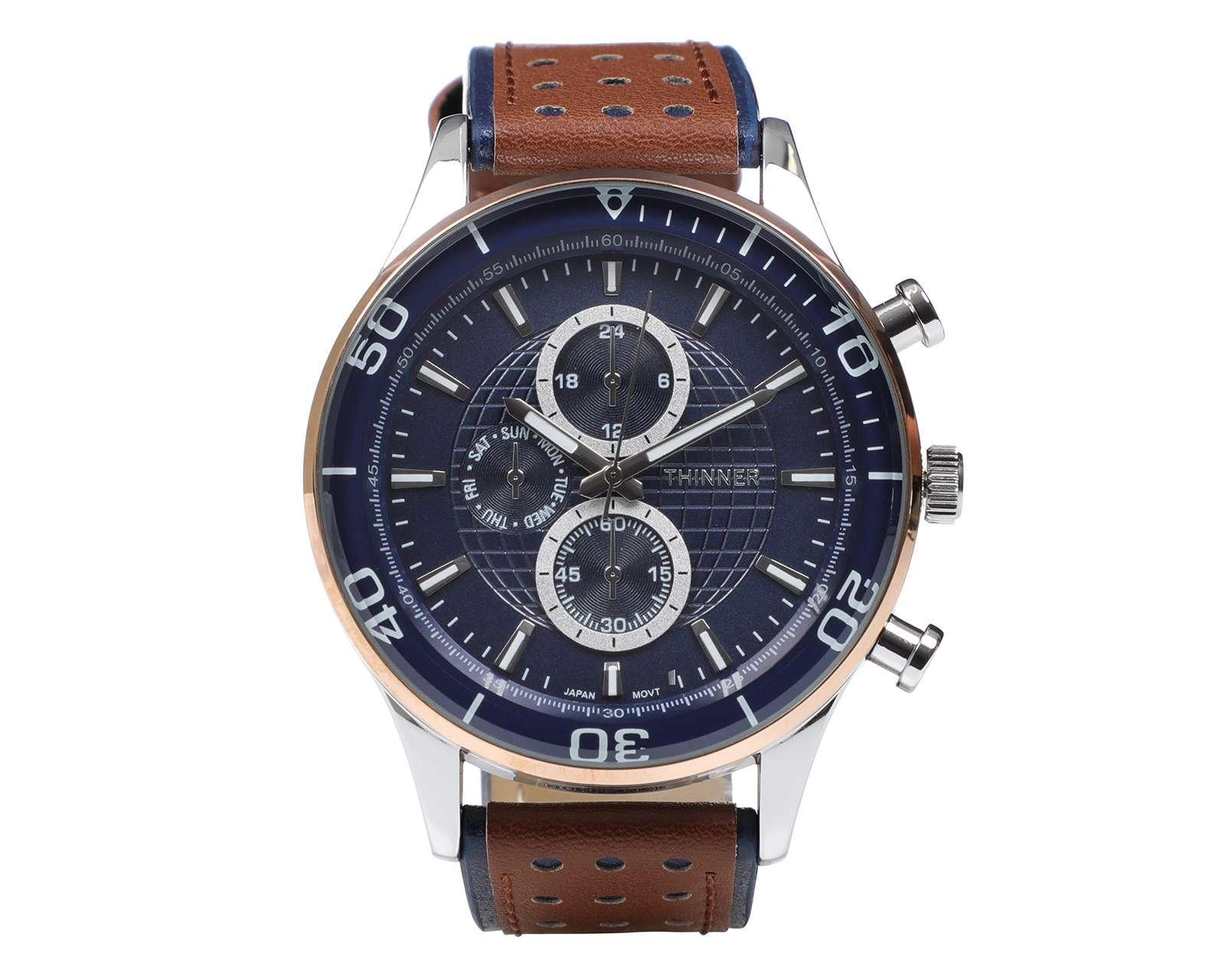 Reloj Thinner 10194B Café