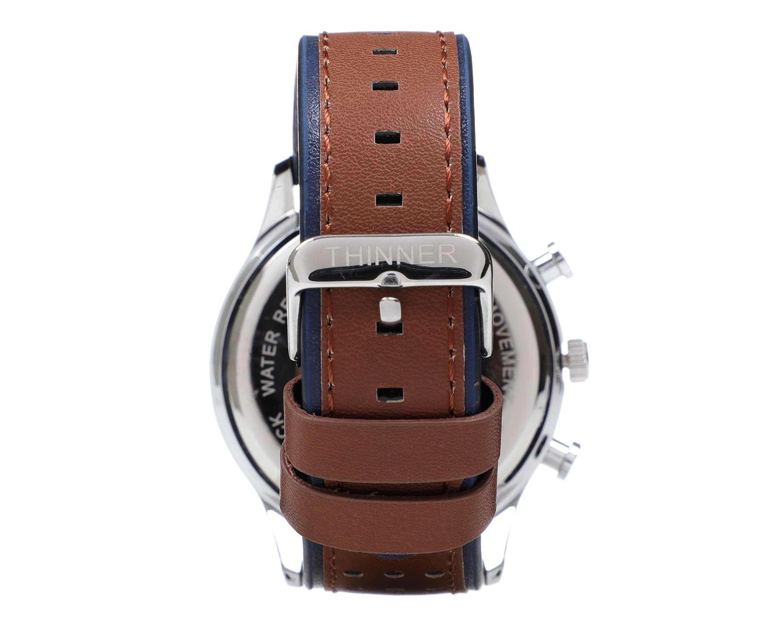 Foto 4 pulgar | Reloj Thinner 10194B Café