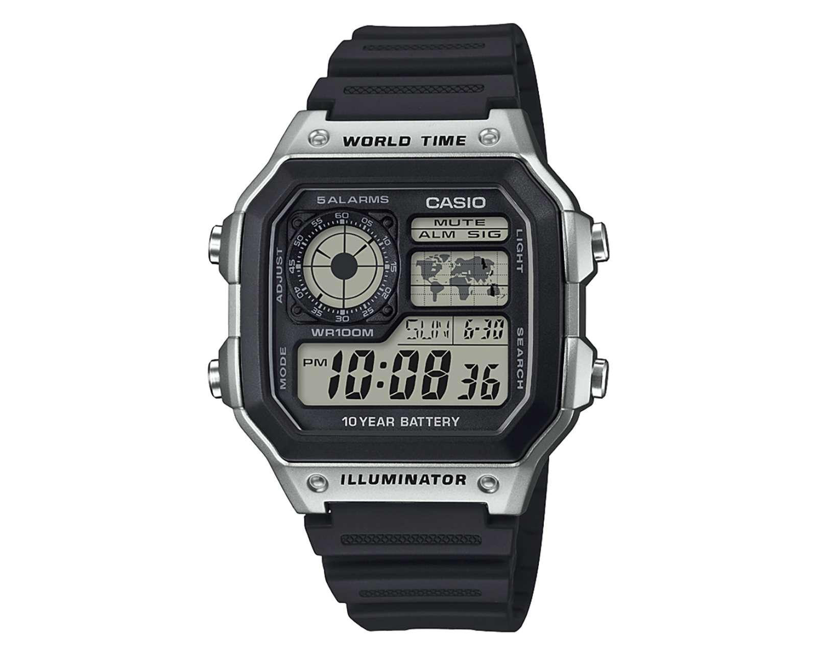 Foto 2 pulgar | Reloj Casio AE-1200WH-1CVCF Negro